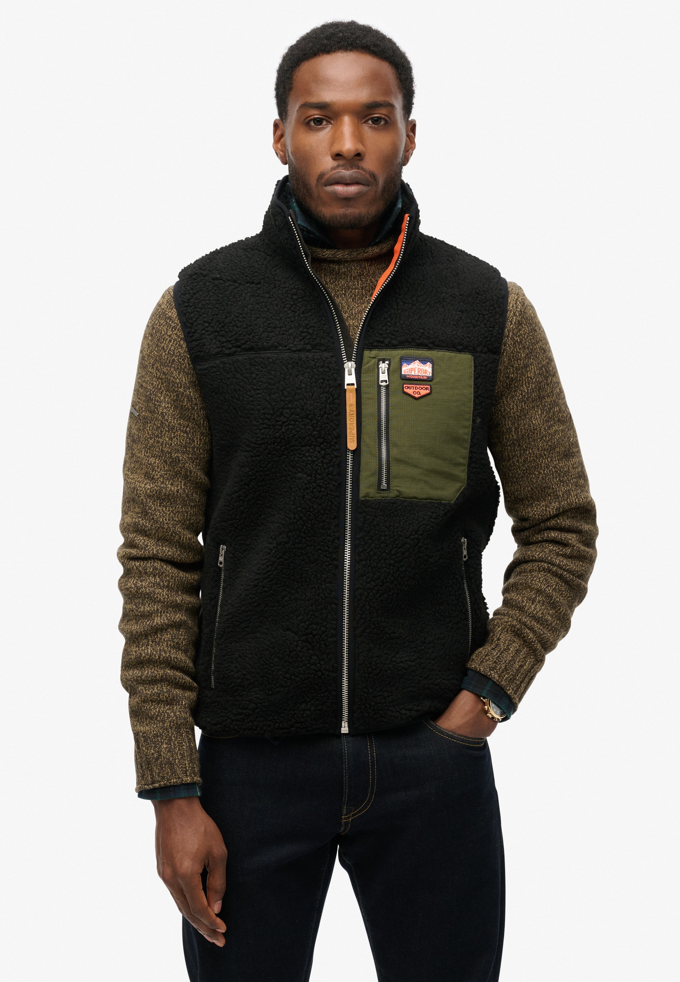Superdry Steppweste "VINTAGE RETRO FLEECE GILET" günstig online kaufen