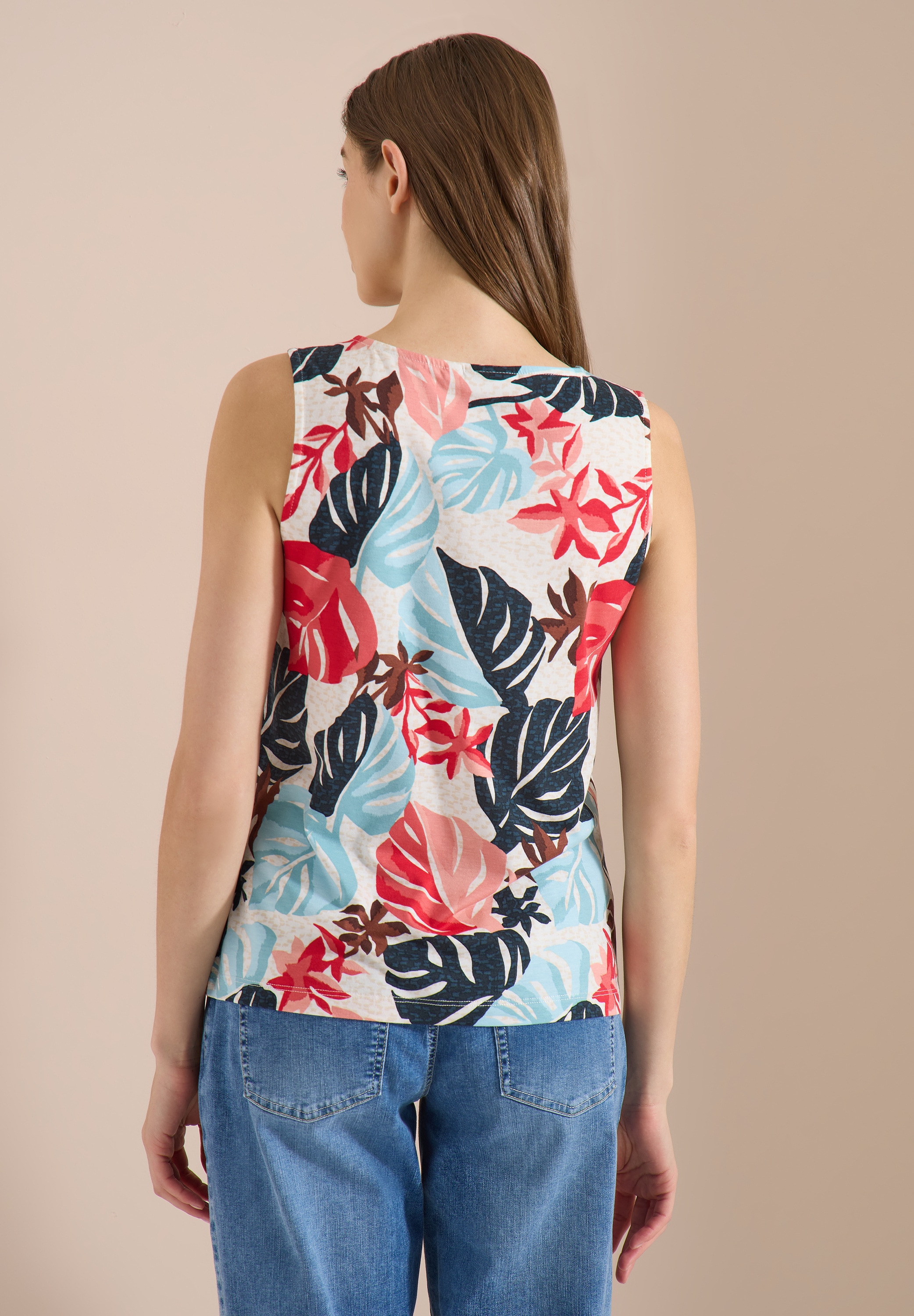 Cecil Tanktop mit Blätterprint