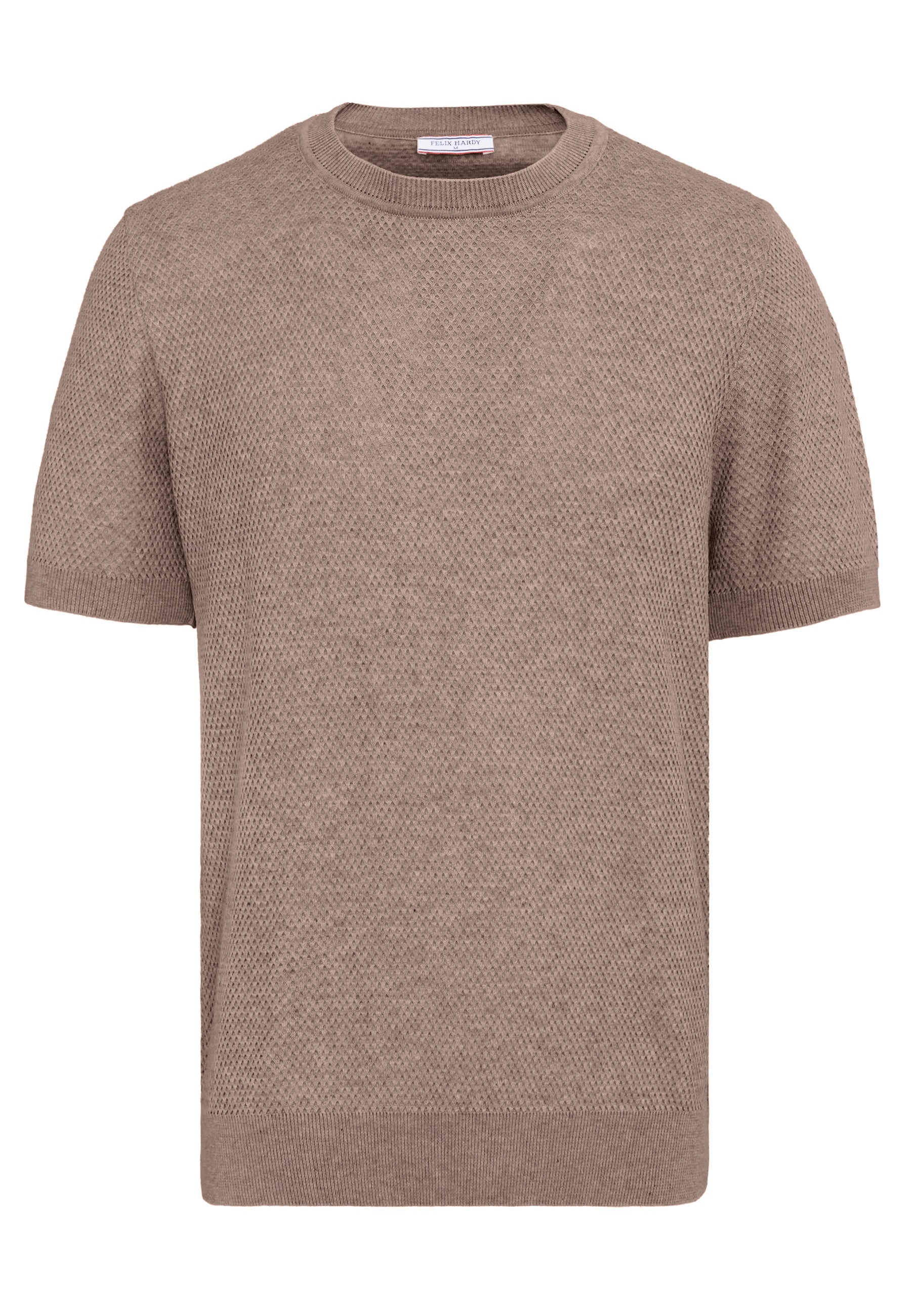Felix Hardy T-Shirt "Basic-Strick-T-Shirt mit Rundhalsausschnitt und Knöpfen"