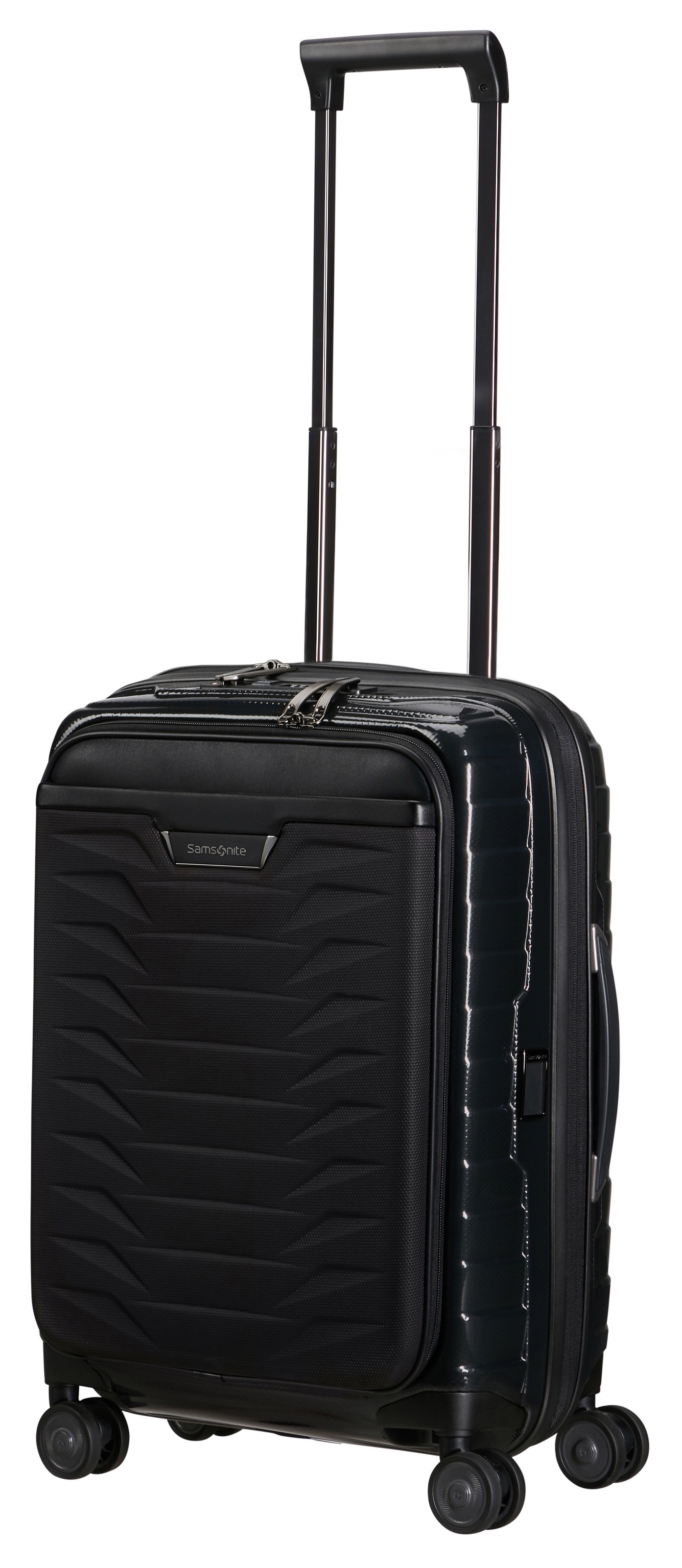 Samsonite Hartschalen-Trolley »PROXIS 55 EXP easy access«, 4 Rollen, Handgepäck Hartschalenkoffer Volumenerweiterung Laptopfach