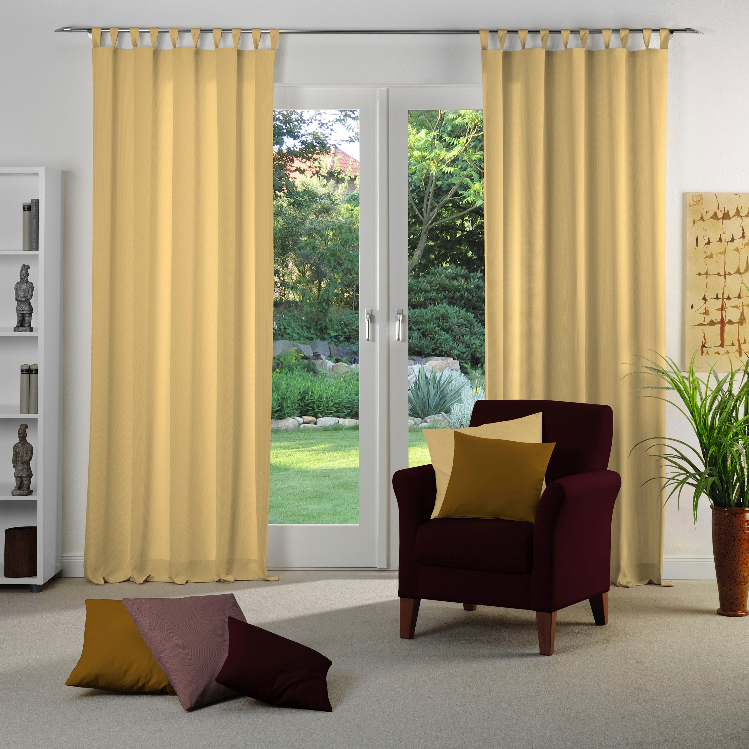 Adam Vorhang "Vorhang Uni Collection Light aus 100 % Bio-Baumwolle, Schlauf günstig online kaufen