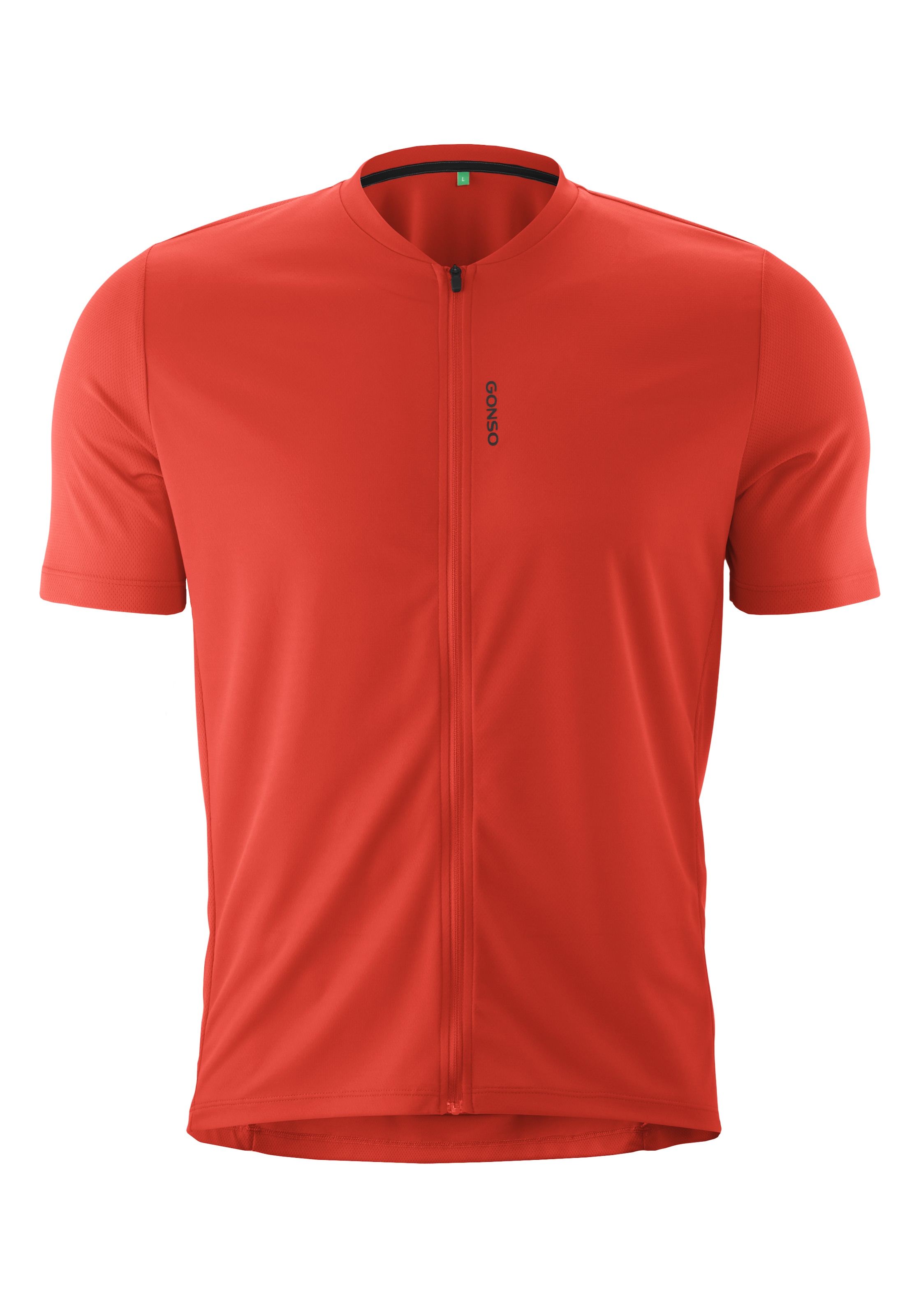 Gonso Radtrikot "SITIVO Jersey Green M" Herren Fahrradtrikot kurzarm, Half-Zip Trikot mit Rückentasche