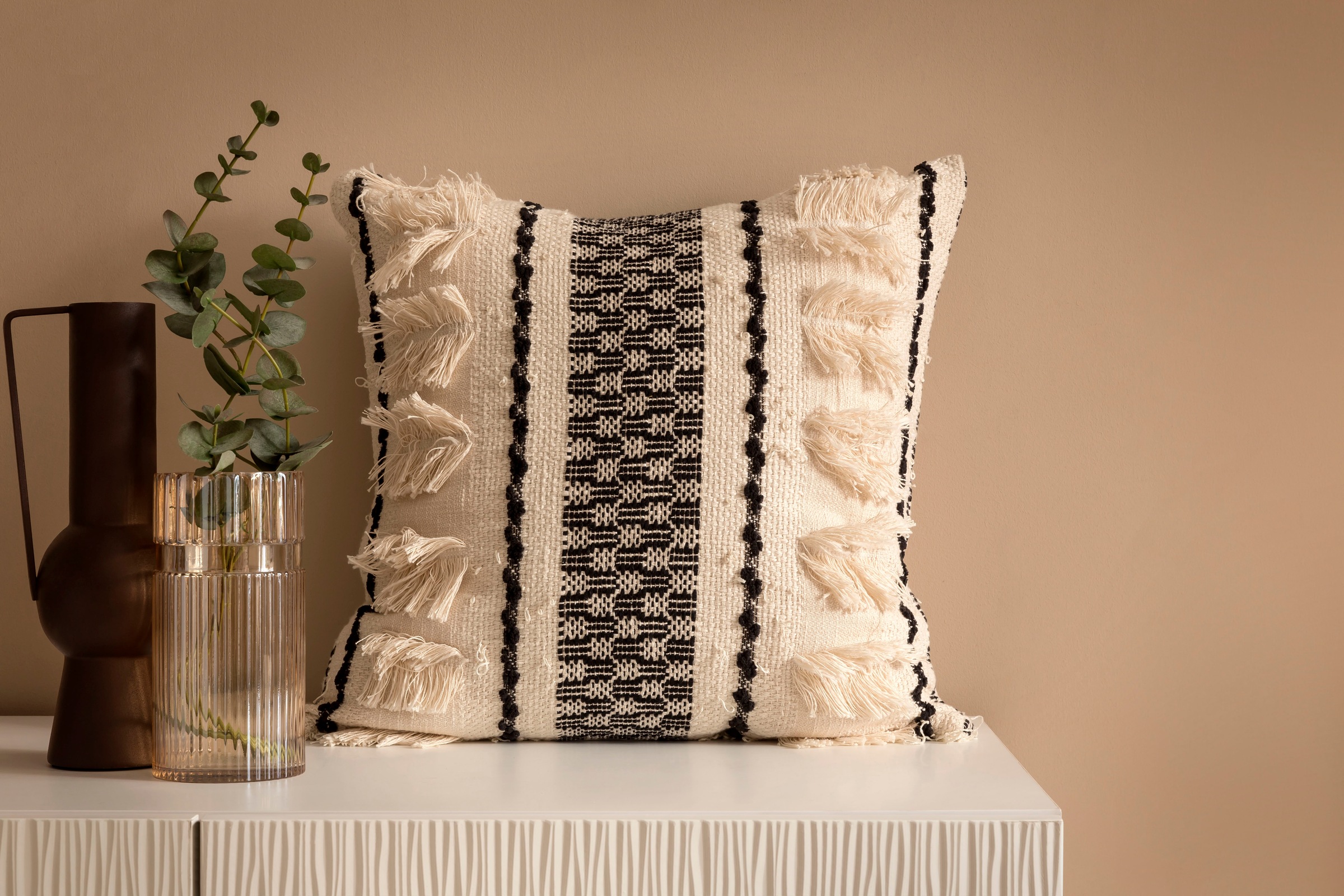 done. Kissenhülle "Isa" Kissenhülle im Boho-Stil mit dekorativer Verzierung günstig online kaufen