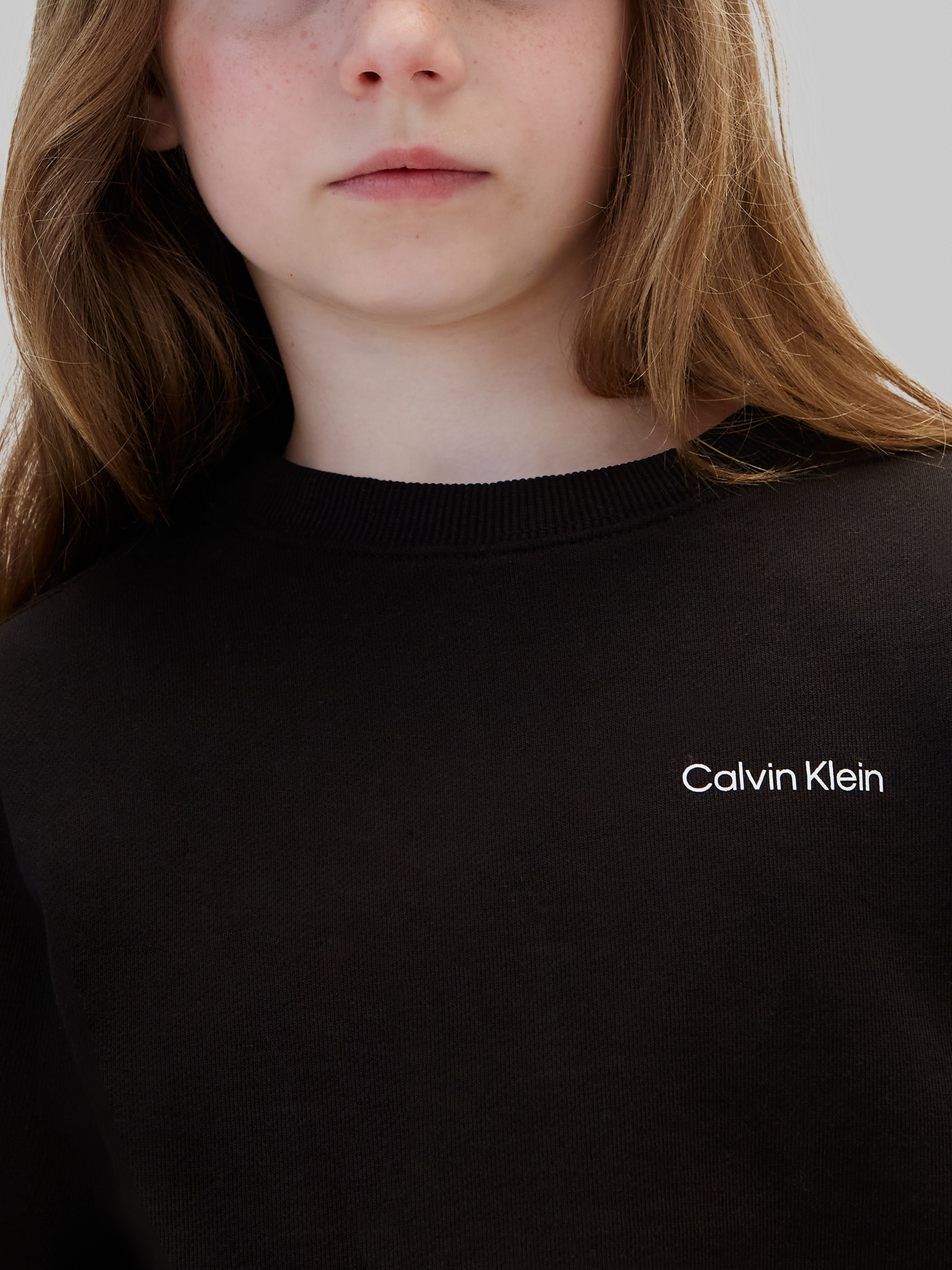 Calvin Klein Jeans Sweatshirt »SMALL CHEST INST. LOGO REG CN«, Regular fit , Logoschriftzug
