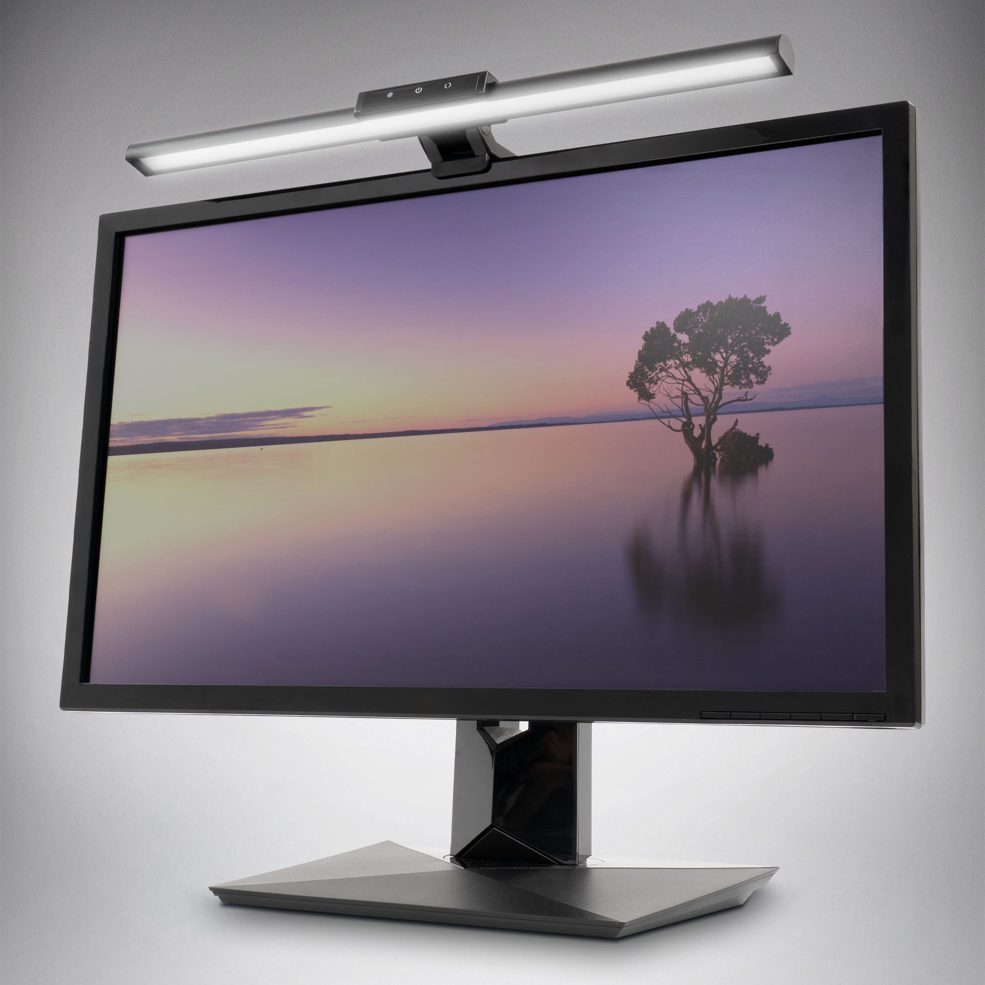 B.K.Licht LED Arbeitsleuchte »CCT LED Monitorleuchte, schwarz, LED/5W, USB«, 1 flammig, Monitorleuchte 44,7cm Schwarz 5W Gaming PC Büro Office Gadget