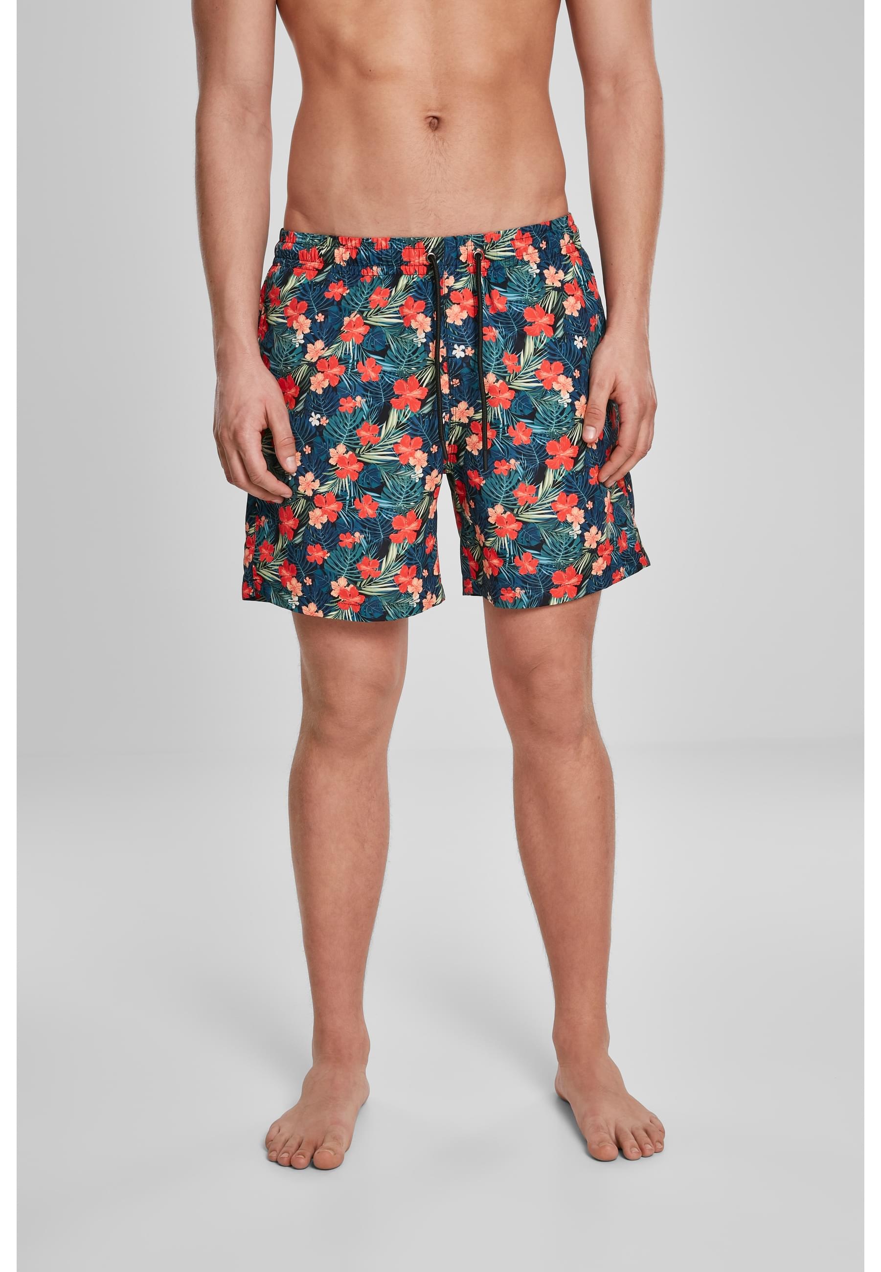 URBAN CLASSICS Badeshorts »Urban Classics Herren Pattern Swim Shorts«