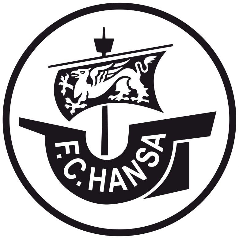 Wandtattoo »Fußball Hansa Rostock Logo«, (1 St.), selbstklebend, entfernbar