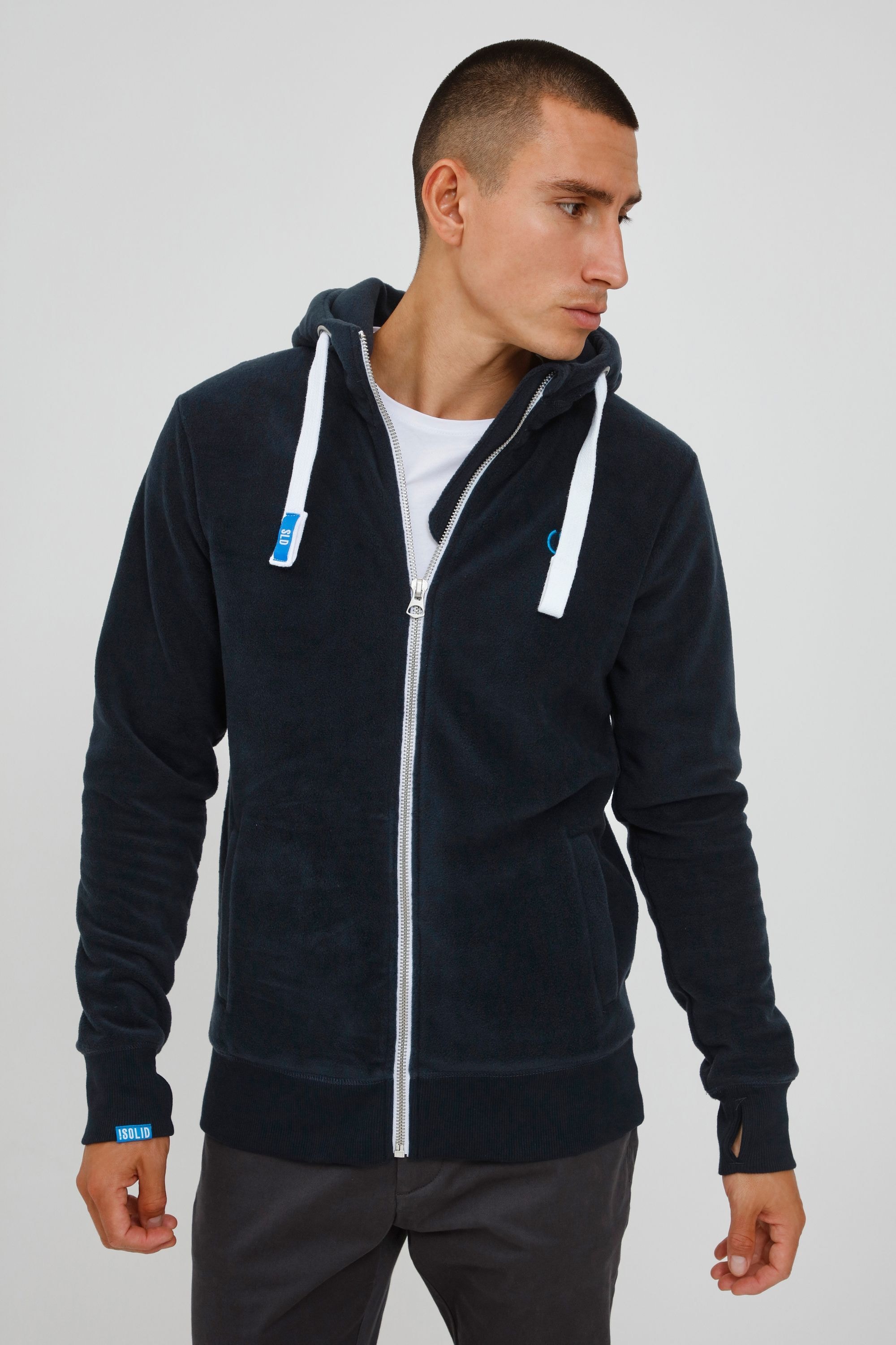 !Solid Fleecejacke »Fleecejacke SDLo«, mit Kapuze