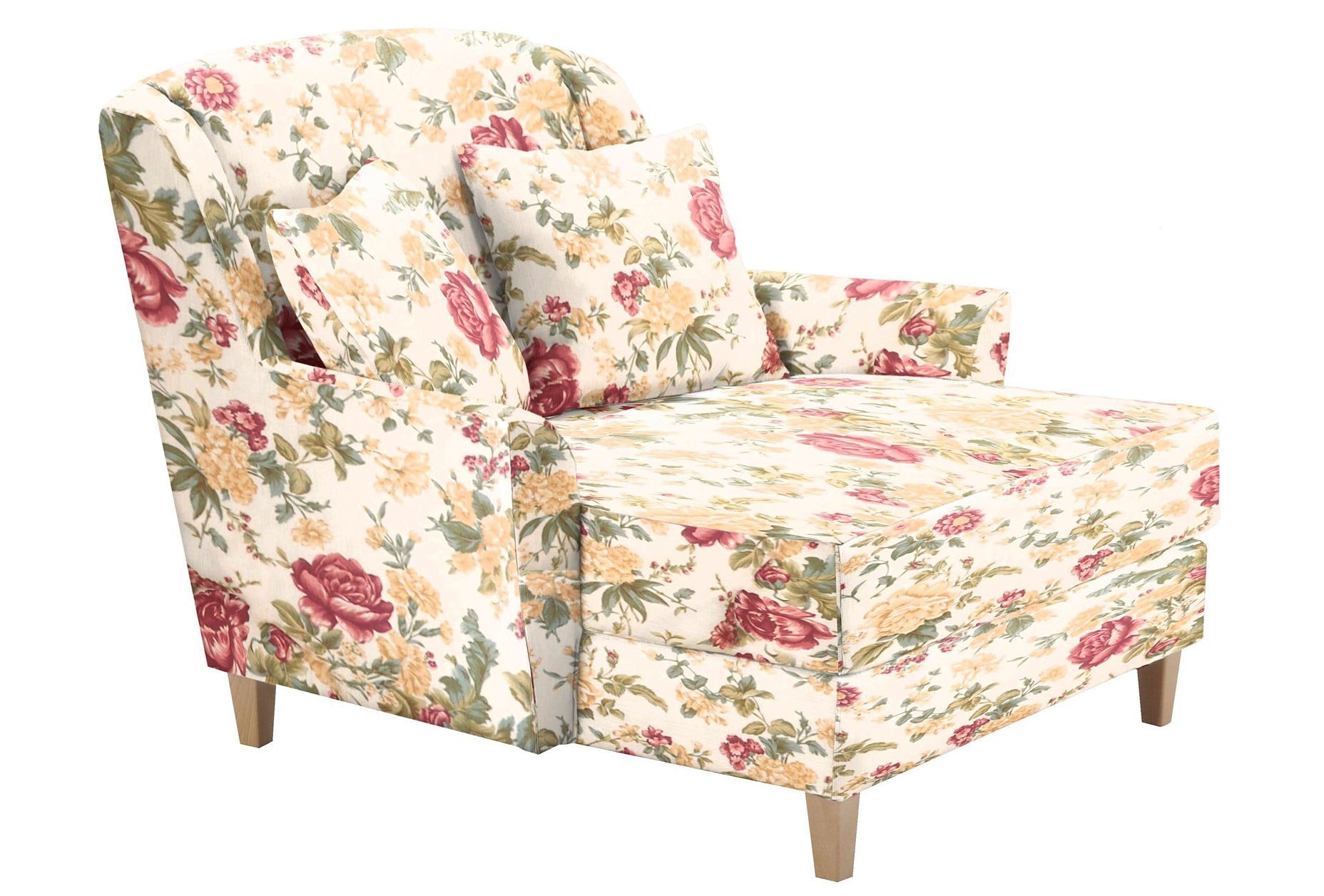 Max Winzer® Sessel »Julia«, mit naturfarbenen Holzfüßen