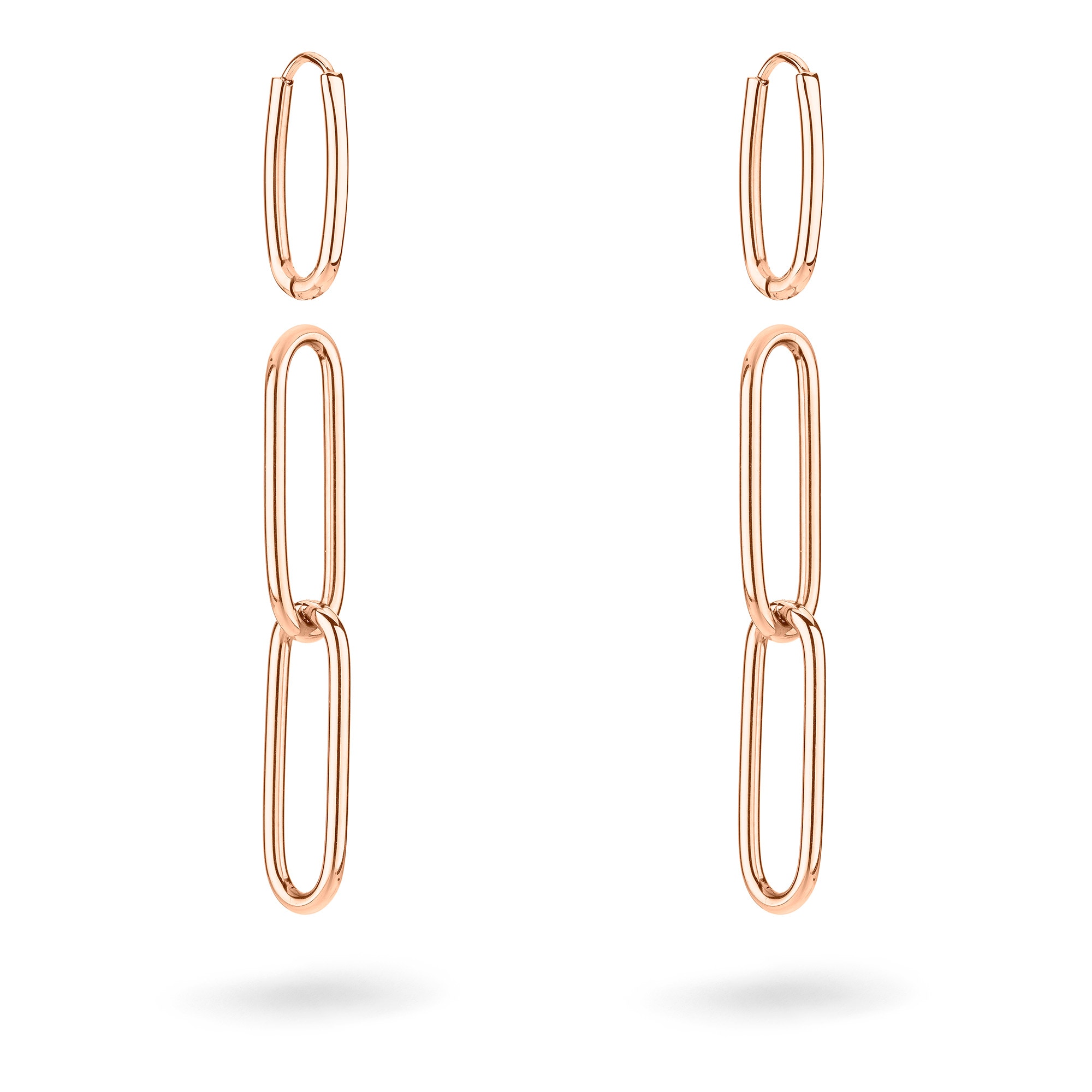 Liebeskind Berlin Paar Creolen »Schmuck Geschenk Edelstahl Ohrringe Special Link, LJ-1558, LJ-1559«