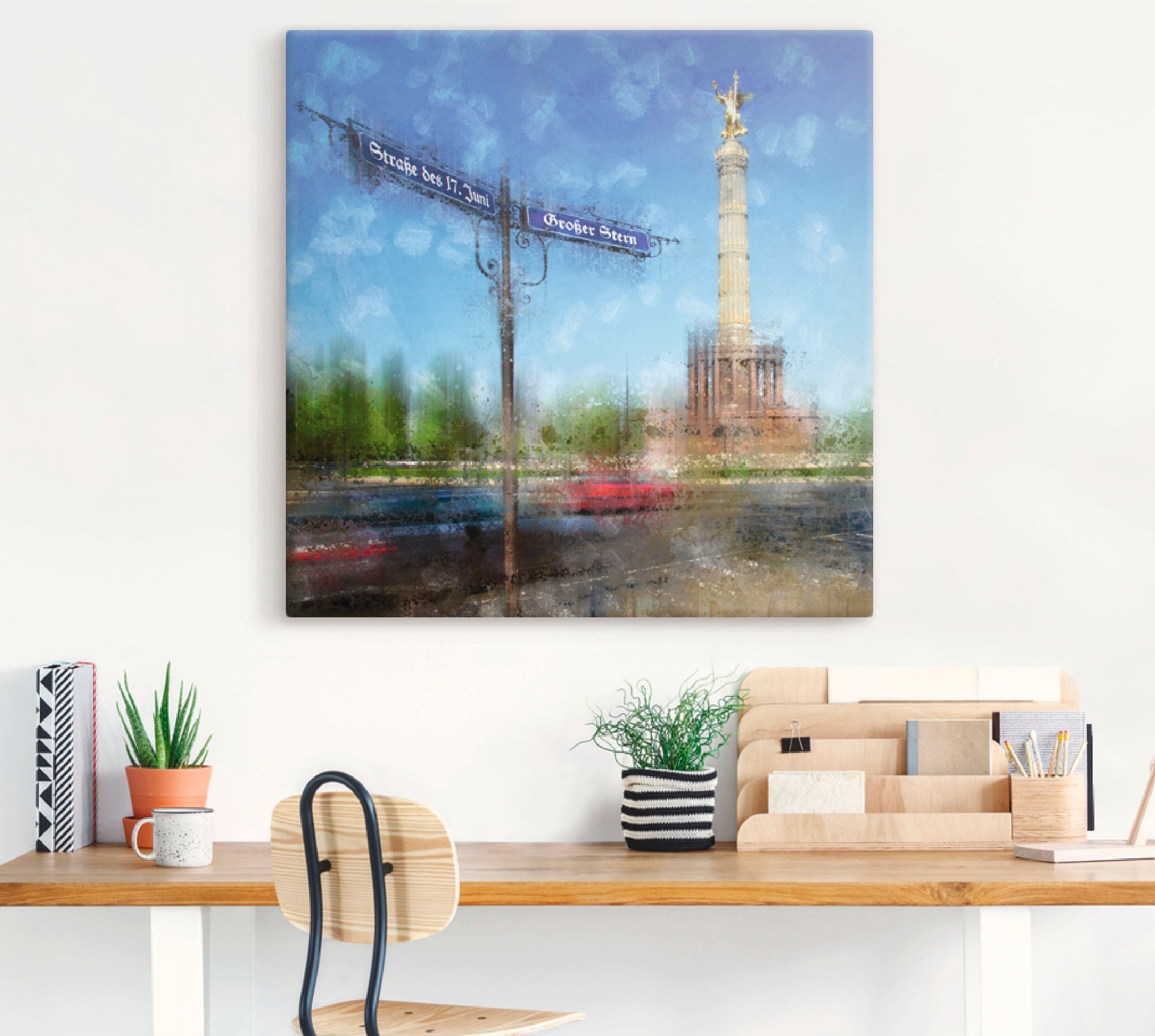 Artland Wandbild »Berlin Siegessäule«, Deutschland, (1 St.), als Alubild, Leinwandbild, Wandaufkleber oder Poster in versch. Größen