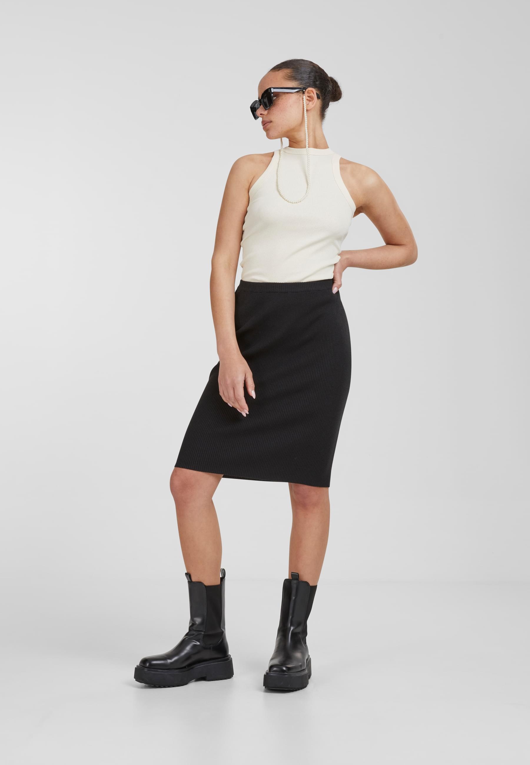 URBAN CLASSICS Muskelshirt »Urban Classics Damen Ladies Racer Back Rib Top«, (1 tlg.)