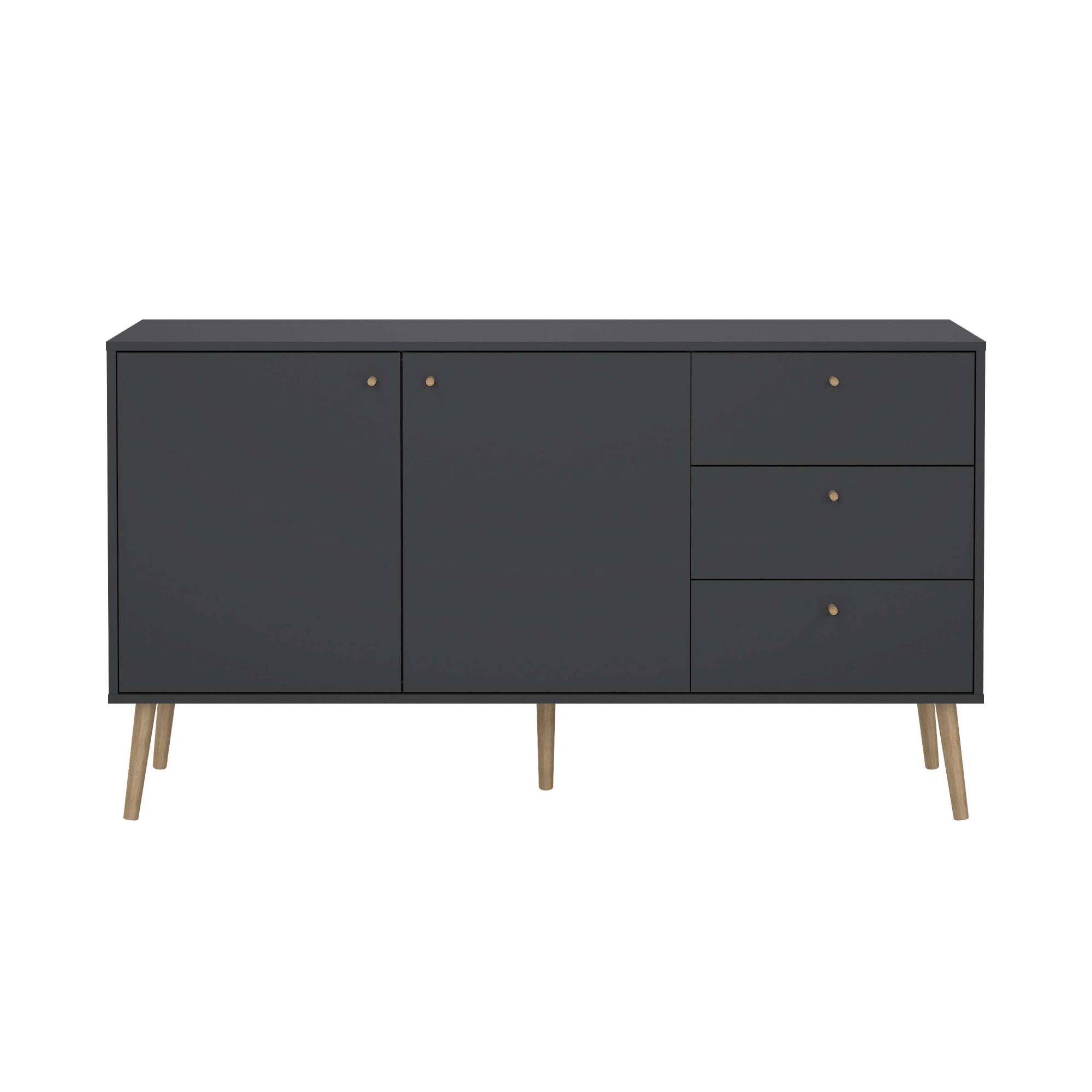 andas Sideboard »Bodo, Aufbewahrung, Schubladenschrank, Sideboard,«, Kommode mit 2 Türen, 3 Schubladen, Breite 147 cm