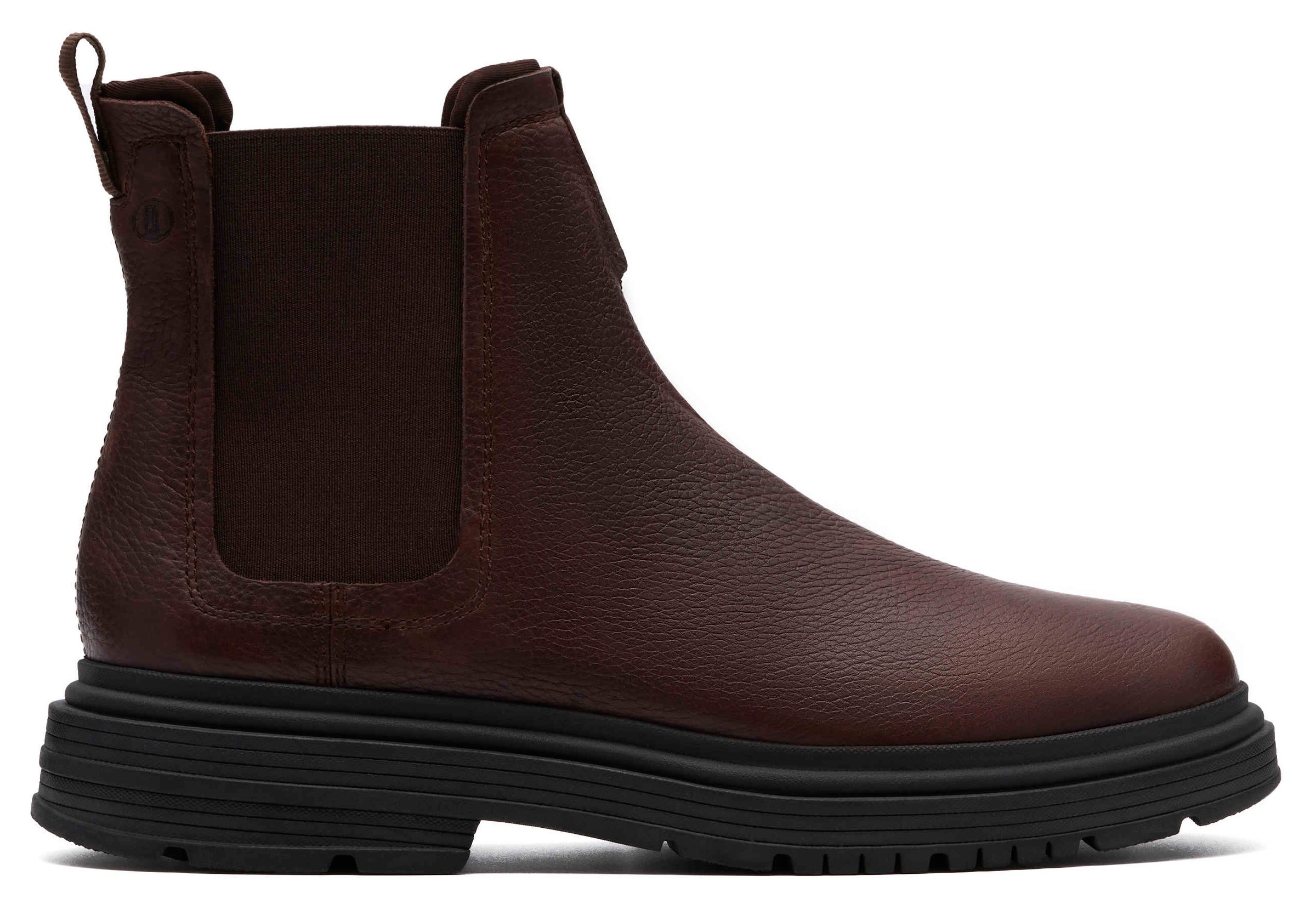Clarks Chelseaboots »Badbury«, Boots, Winterboots mit modischem Blockabsatz
