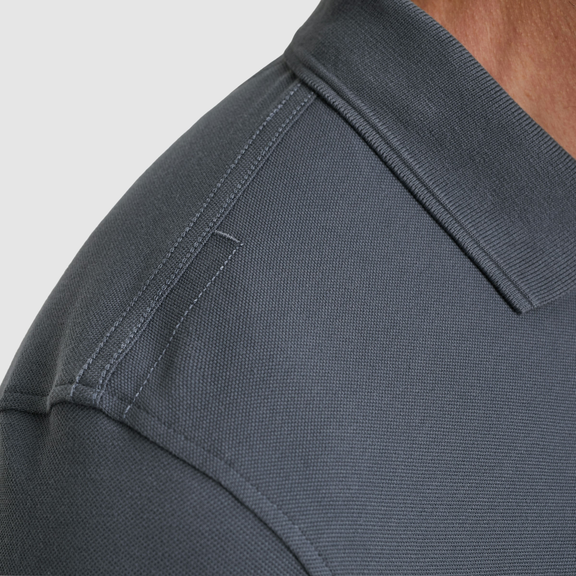 PME LEGEND Langarm-Poloshirt mit Logo Stickerei