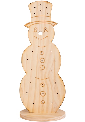 LED Dekoobjekt »Snowy, Weihnachtsdeko aus Holz«