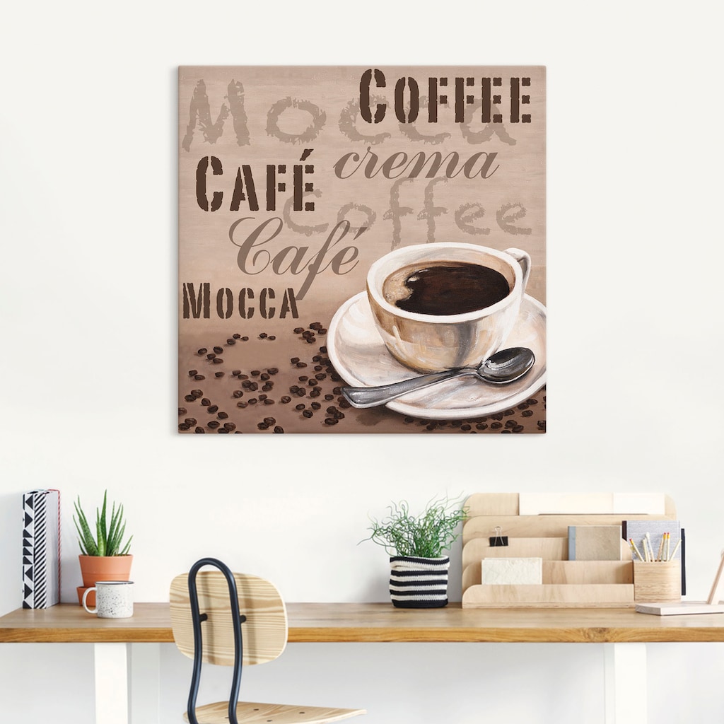 Artland Wandbild »Mocca - Kaffee«, Getränke, (1 St.)