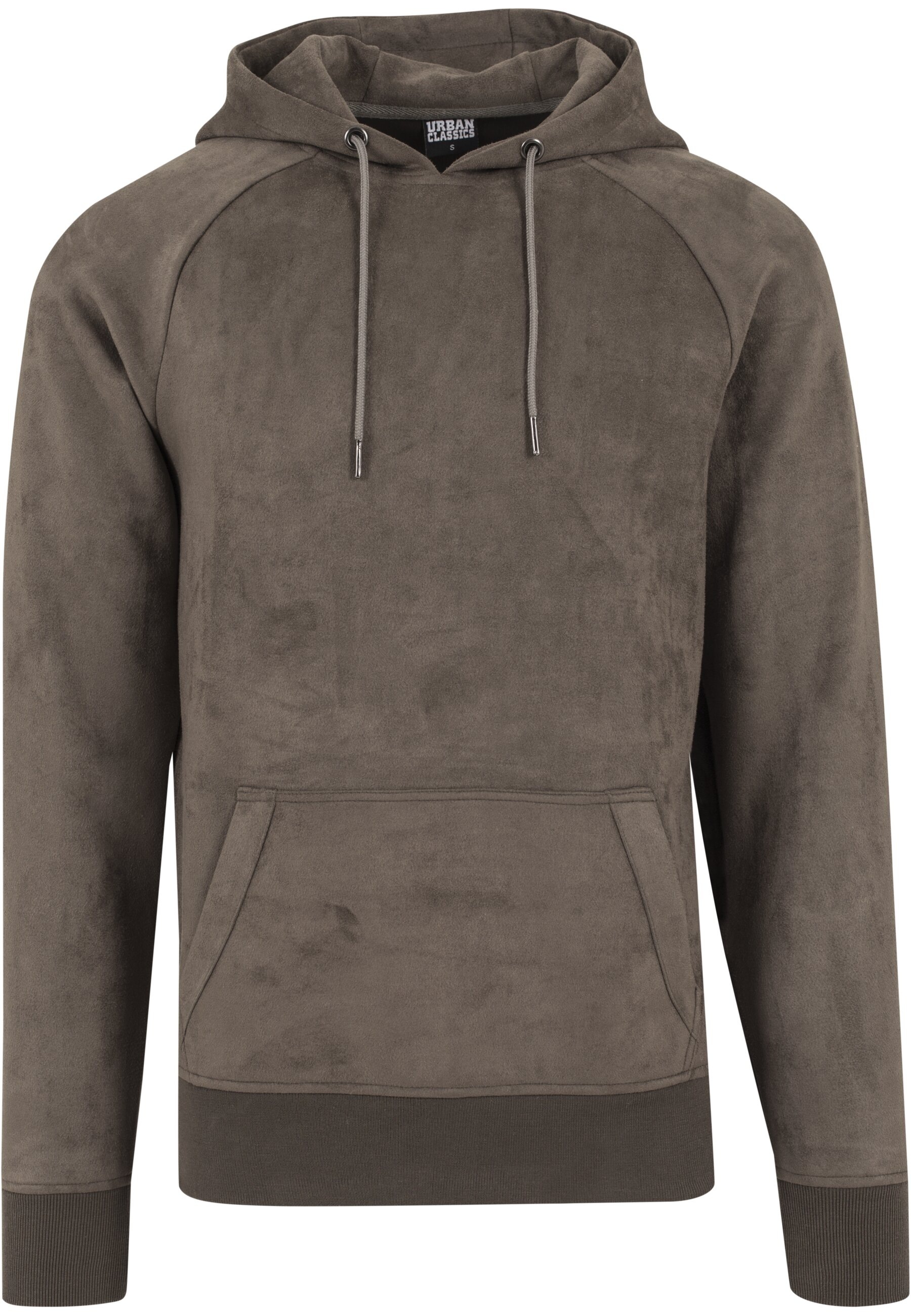 URBAN CLASSICS Sweatshirt "Urban Classics Herren Imitation Suede Hoody", (1 günstig online kaufen