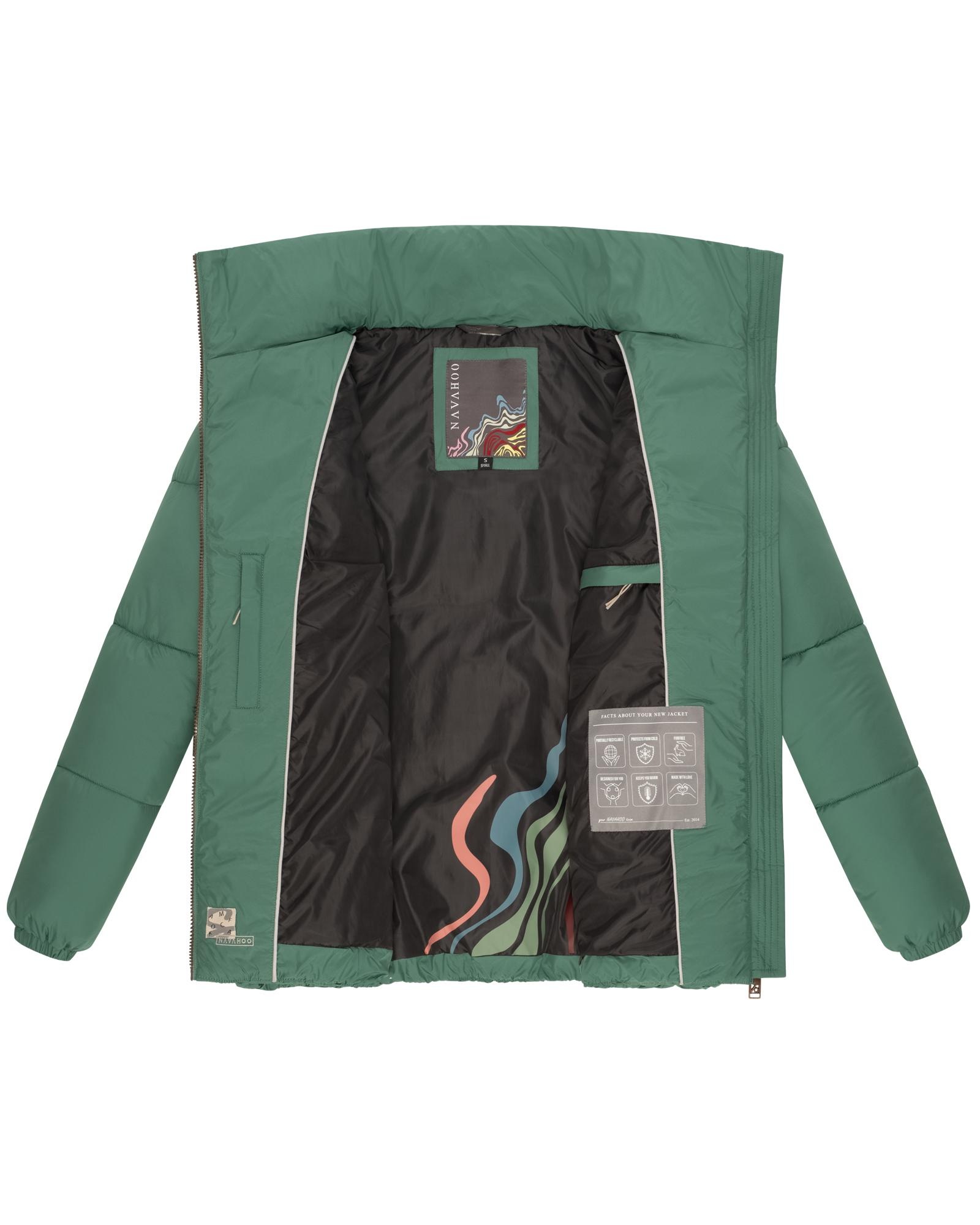 Navahoo Steppjacke »Schokolinaa 14«, ohne Kapuze, Winterjacke mit modischer Steppung & hohem Kragen