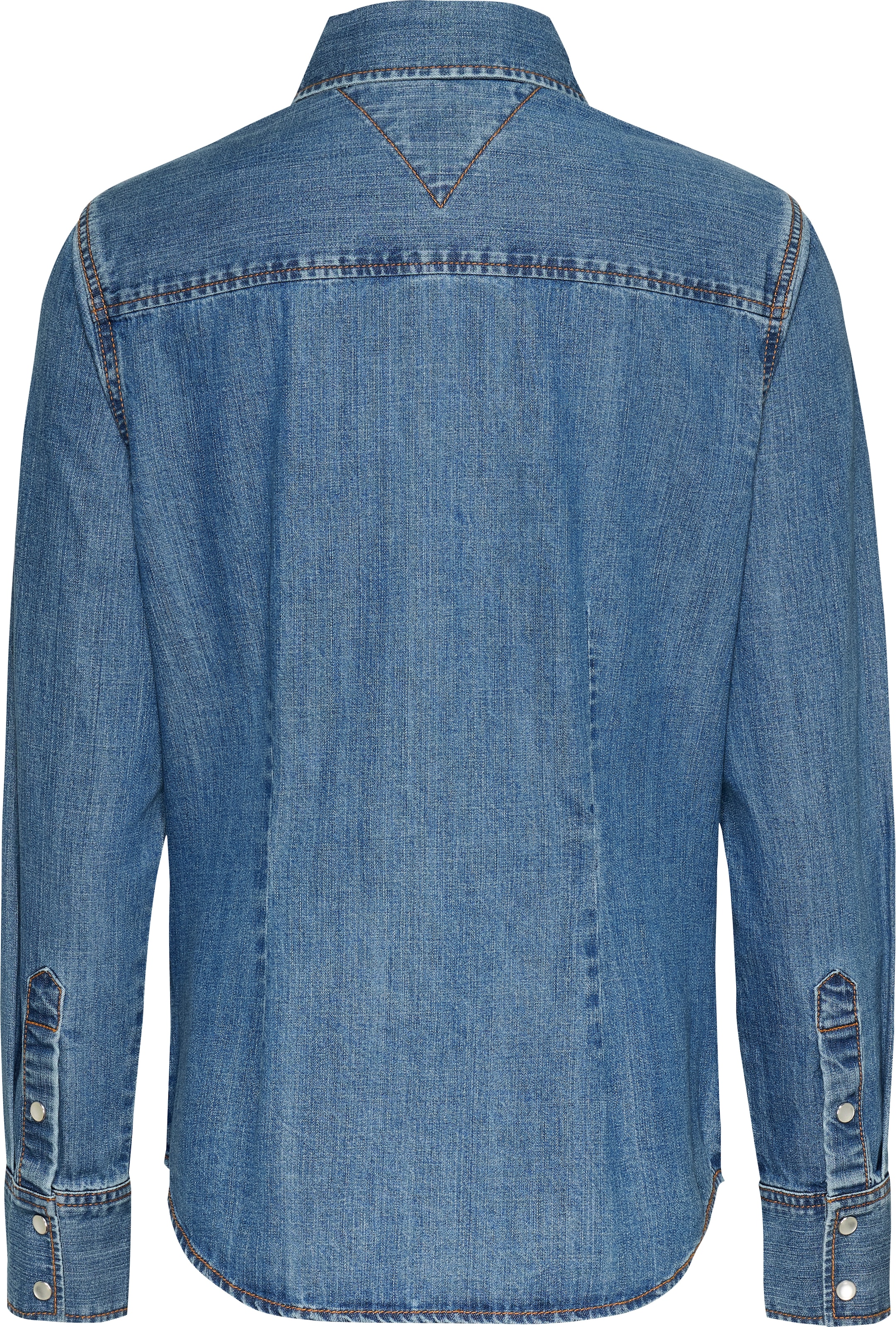 Tommy Jeans Jeansbluse »REGULAR WESTERN SHIRT«, mit Logostickerei