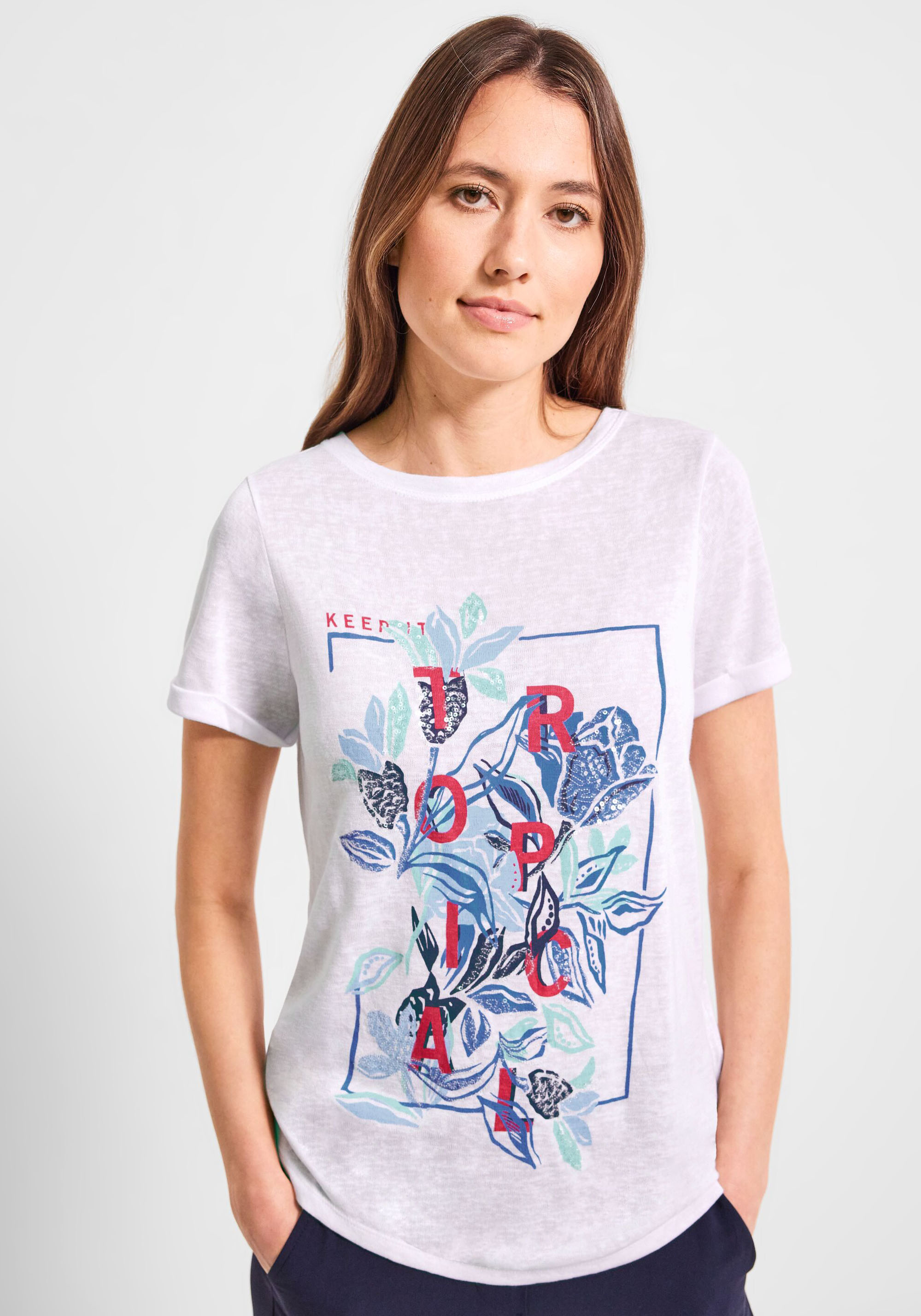 Cecil T-Shirt »NOS online | Fledermausärmeln S«, Shoulder Gathering bestellen mit BAUR