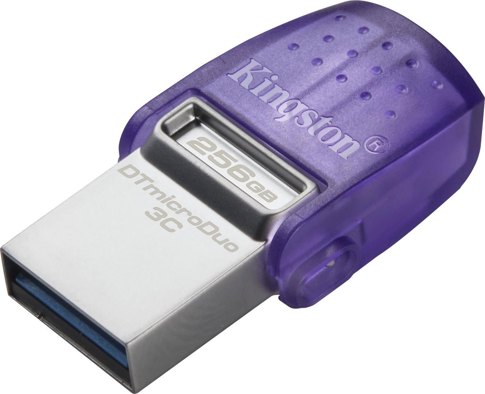 Kingston USB-Stick »DATATRAVELER® MICRODUO™ 3C 256GB«, (USB 3.2 Lesegeschwindigkeit 200 MB/s)