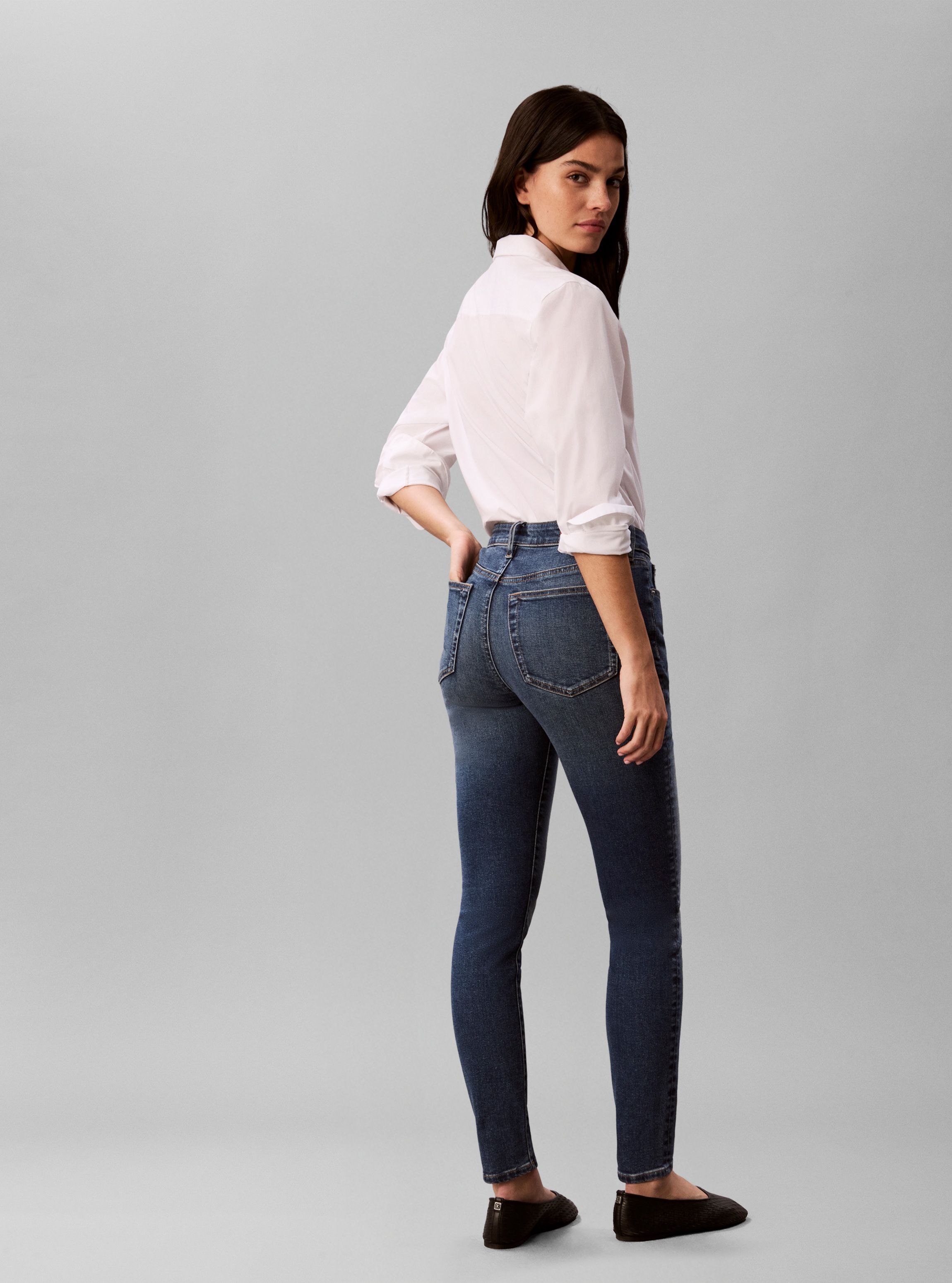 Calvin Klein Jeans Skinny-fit-Jeans »MID RISE SKINNY BLUE BOROUGH« Skinny fit mit Taschen