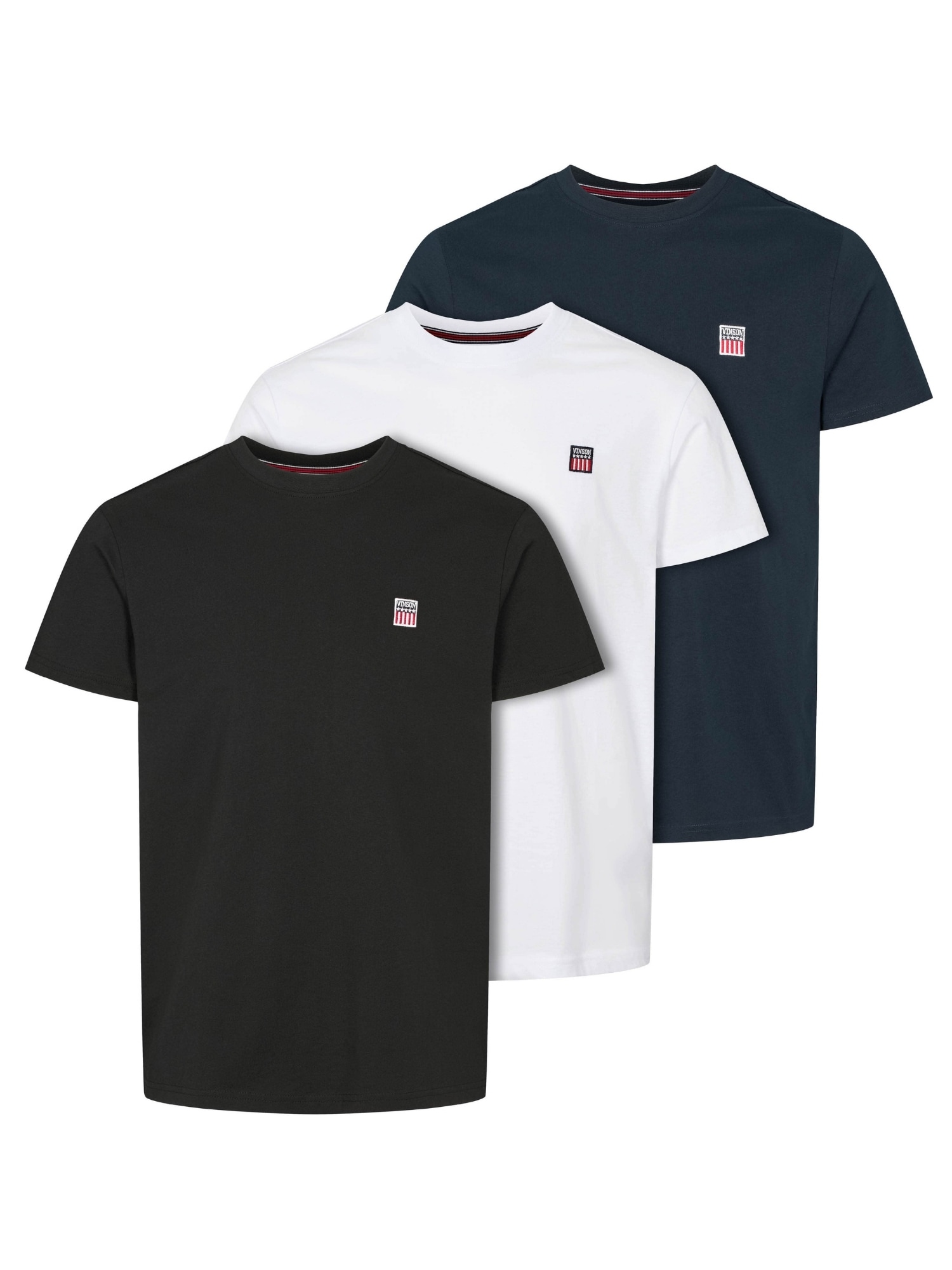 VINSON Kurzarmhemd "VINSON 3-pack T-shirt VMMassimo" günstig online kaufen