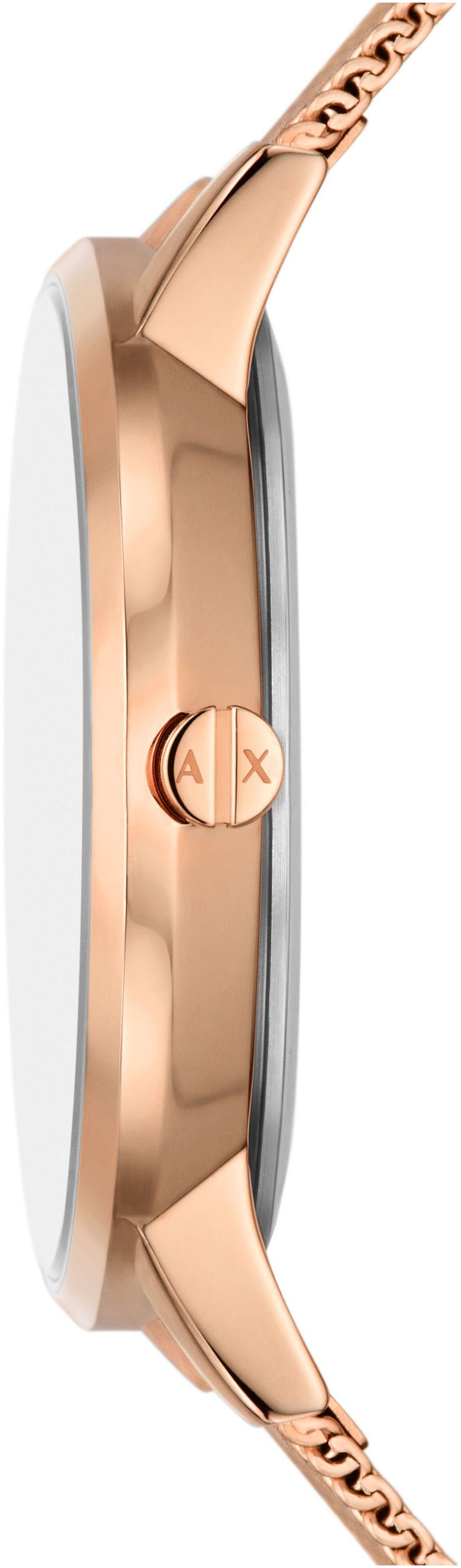 ARMANI EXCHANGE Quarzuhr, Armbanduhr, Damenuhr, analog, Edelstahlarmband