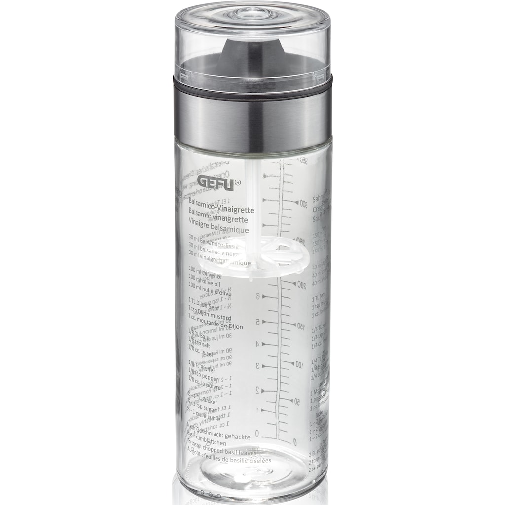 GEFU Dressing Shaker »MIX«, Doppelskala (ml/oz), auslaufsicher, 350 ml