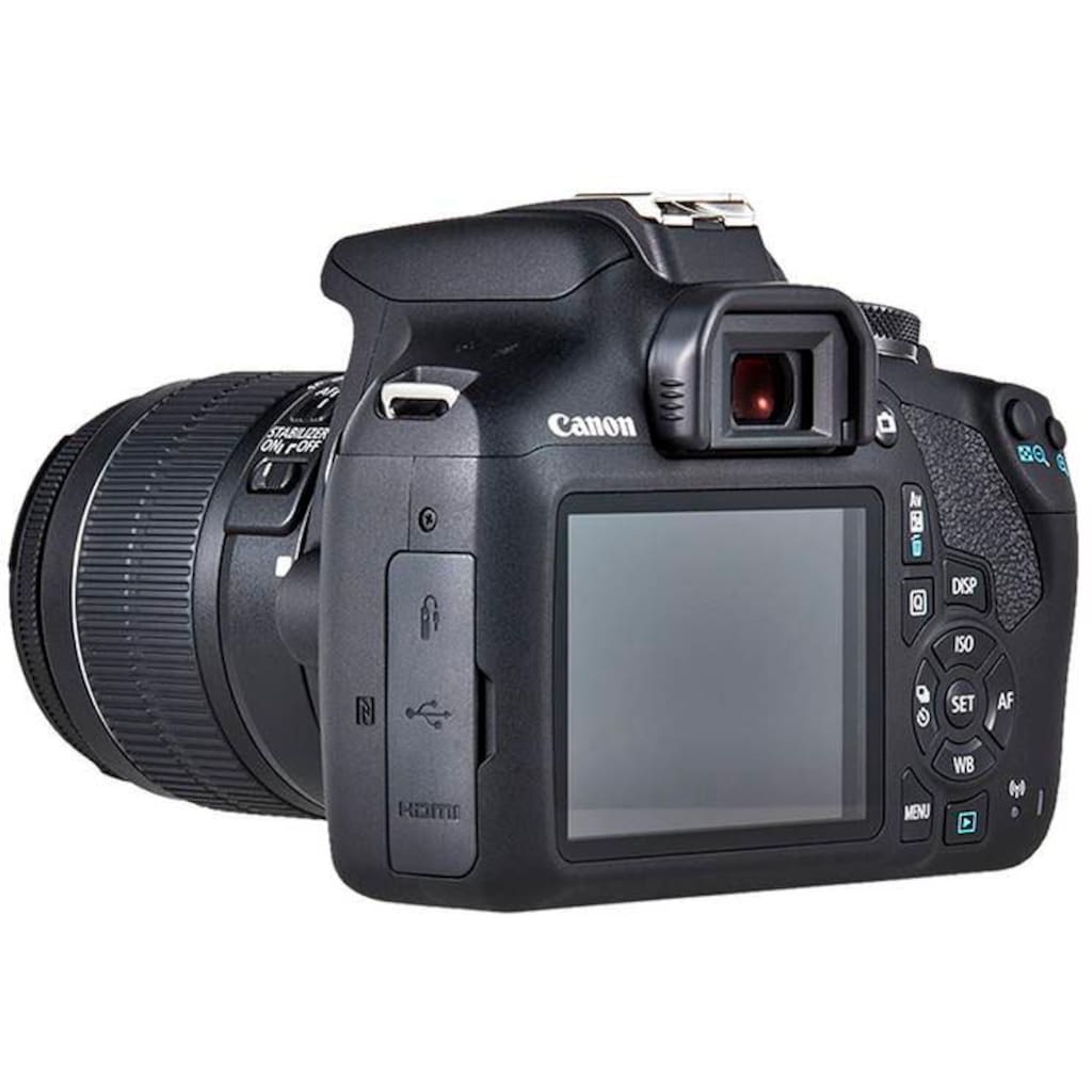 Canon Spiegelreflexkamera »EOS 2000D Kit«, EF-S 18-55 IS II, 24,1 MP, NFC-WLAN (Wi-Fi)