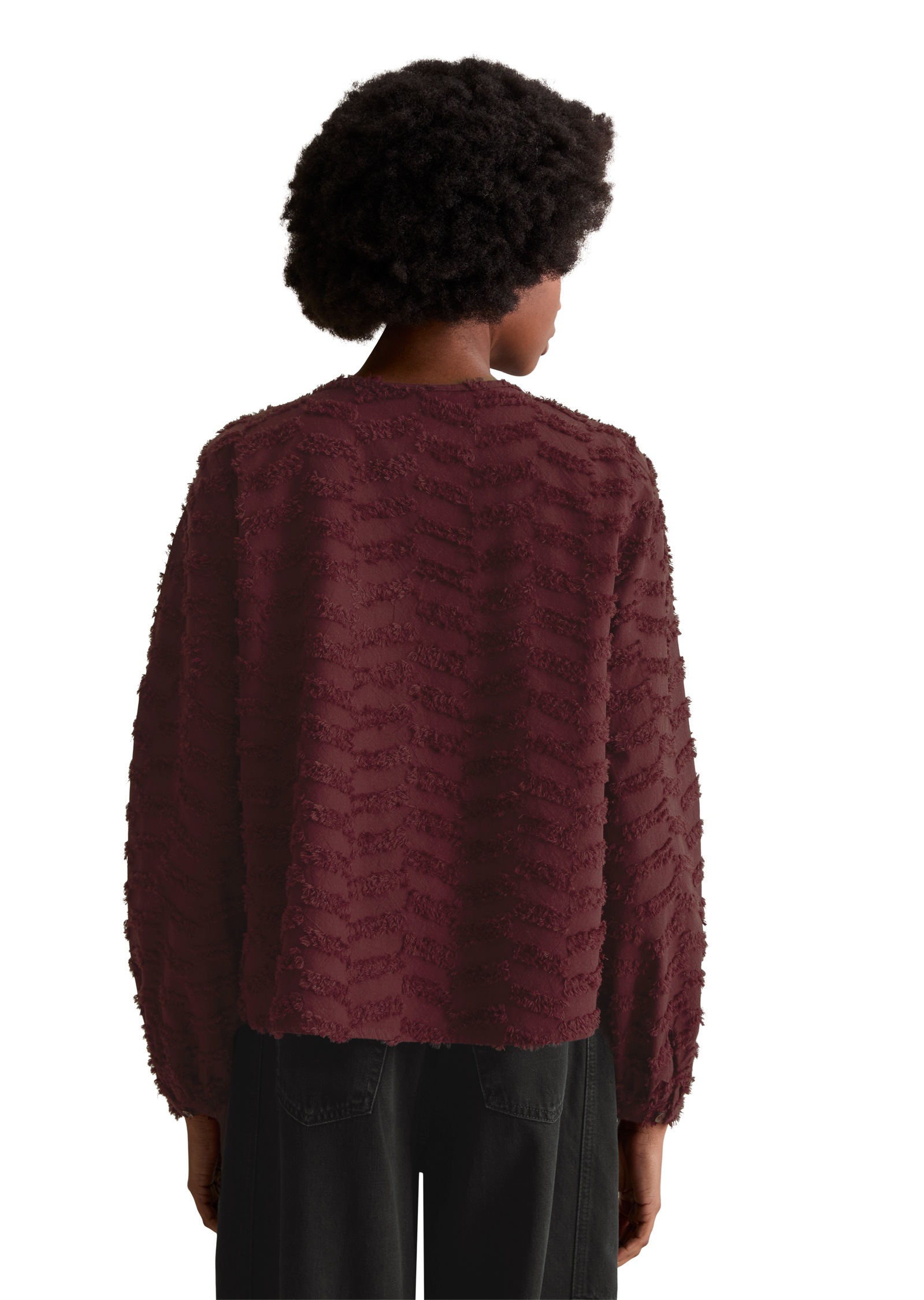 Marc O'Polo DENIM Langarmbluse »aus Baumwoll-Fil Coupé«