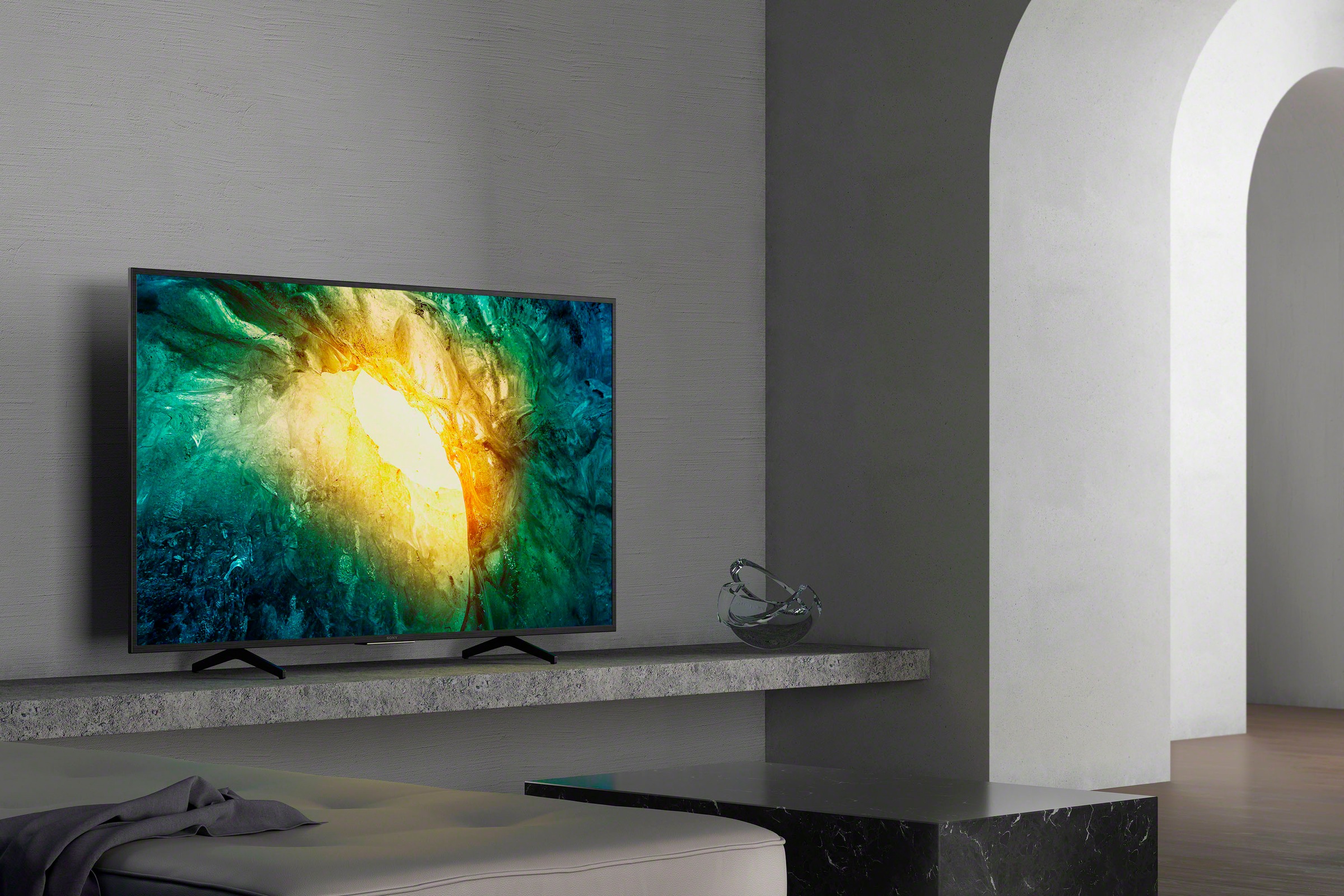 Sony Kd43x7055 Bravia Led Fernseher 108 Cm 43 Zoll 4k Ultra Hd Smart Tv Baur