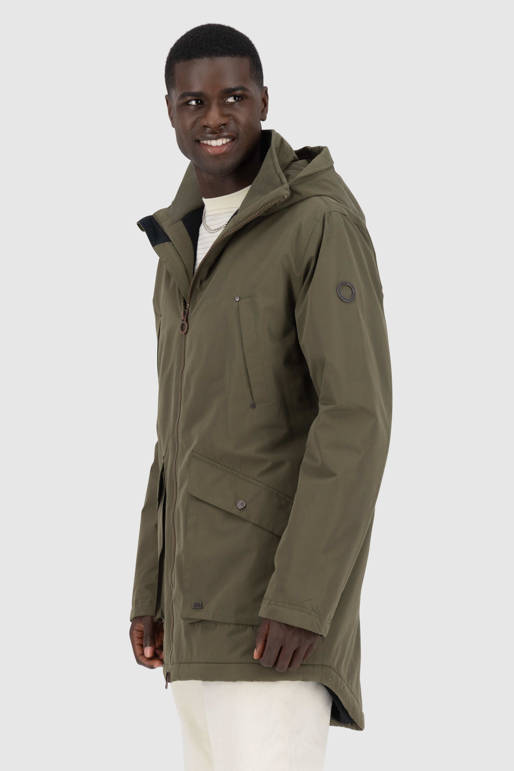 Alife & Kickin Winterjacke »Herren RonAK A«, Warm gefütterte Jacke mit großer Kapuze mit weichem Innenfutter