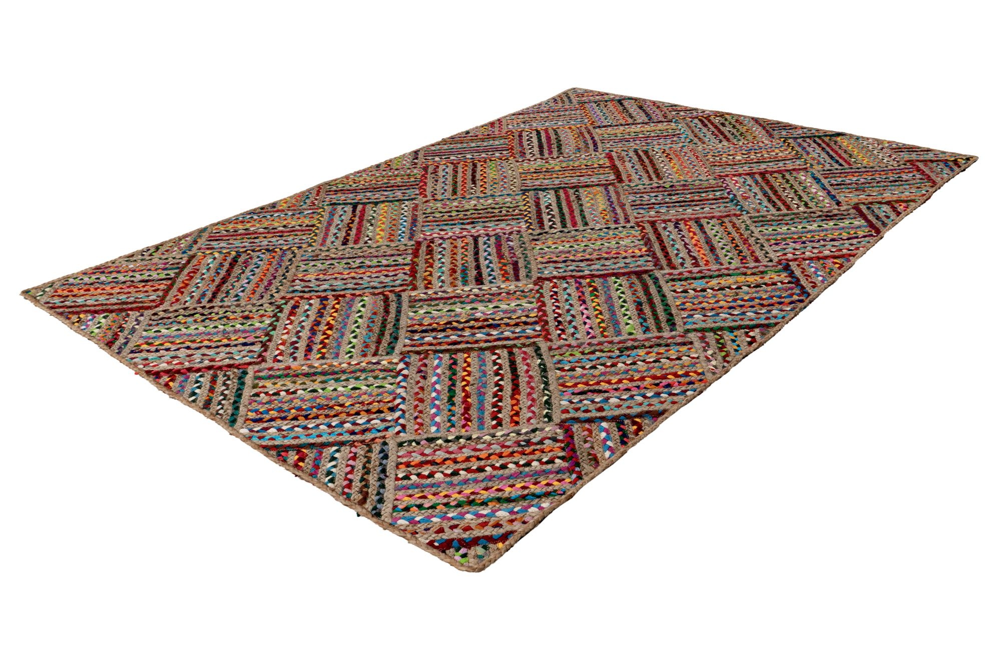 Thumbnail - Kayoom Teppich "Tulum 355" rechteckig 8 mm Höhe Kurzflor