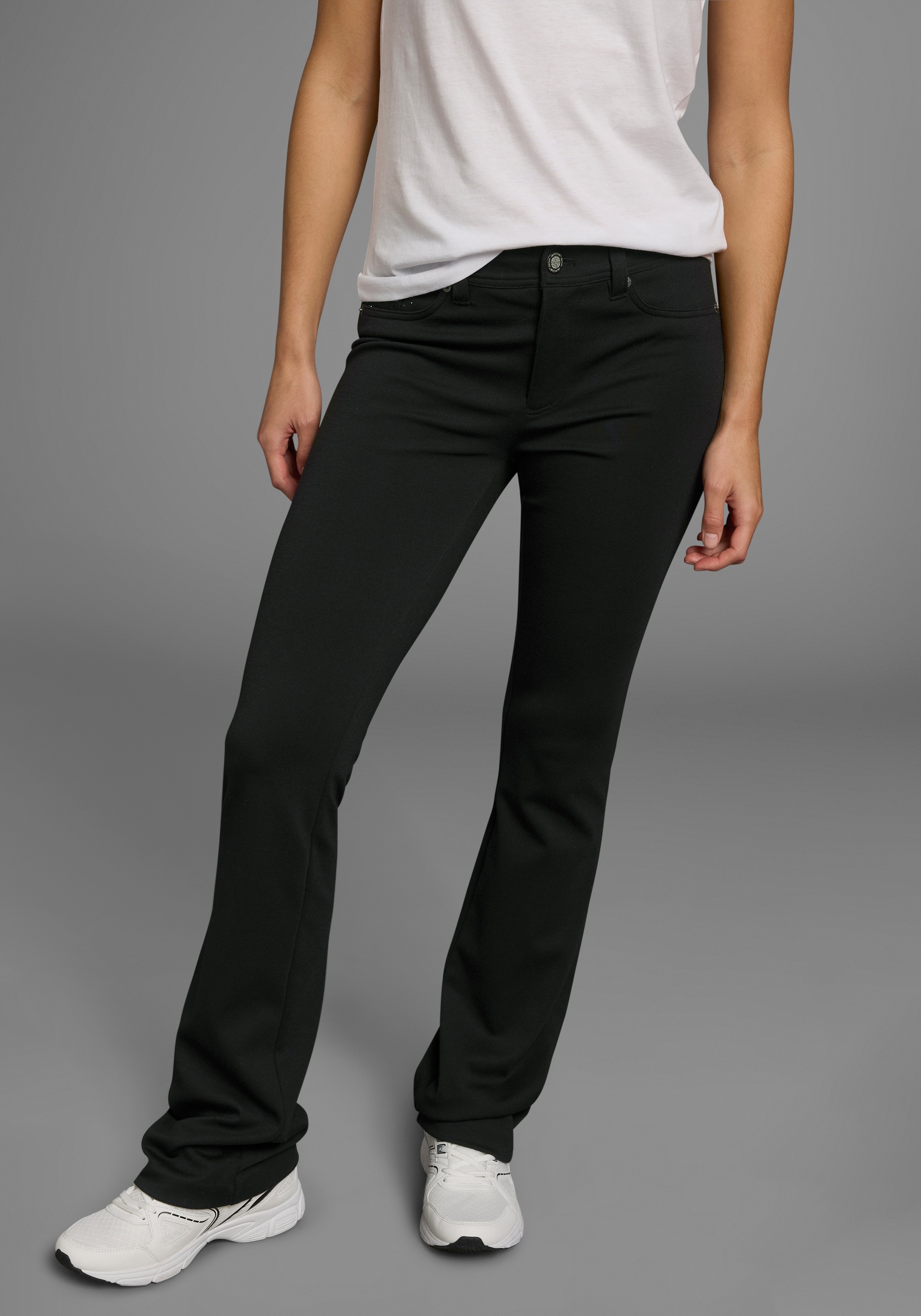 Laura Scott Laura Scott Bootcut Trousers Black 84 3