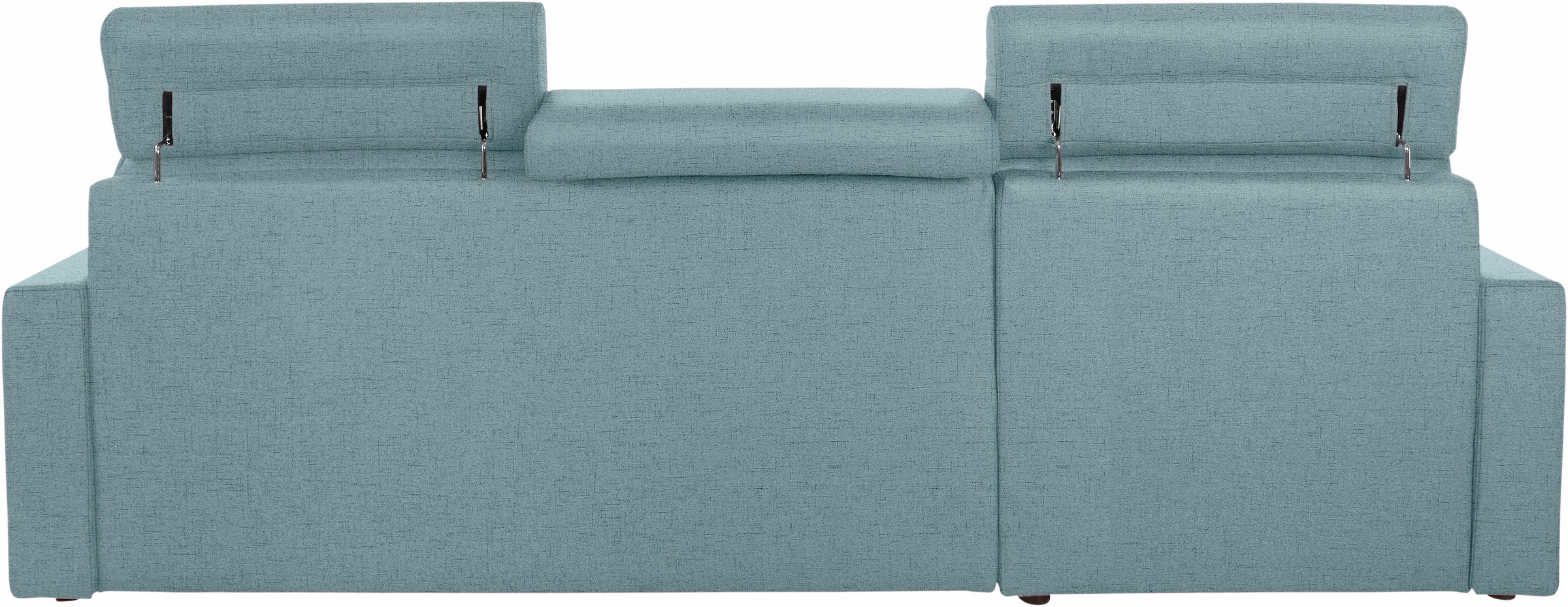 DOMO collection Ecksofa »Ava mit moderner Sitzheftung & toller Doppelnaht, komfortabel, L-Form«, mit Recamiere, inkl. Federkern, wahlweise mit Kopfteilverstellungen