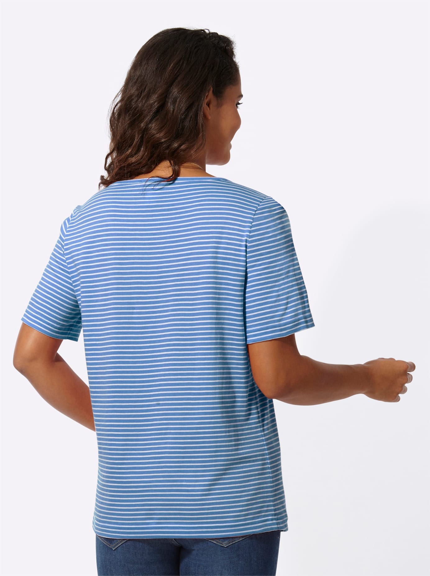 Casual Looks Kurzarmshirt »Ringelshirt«, (1 tlg.)