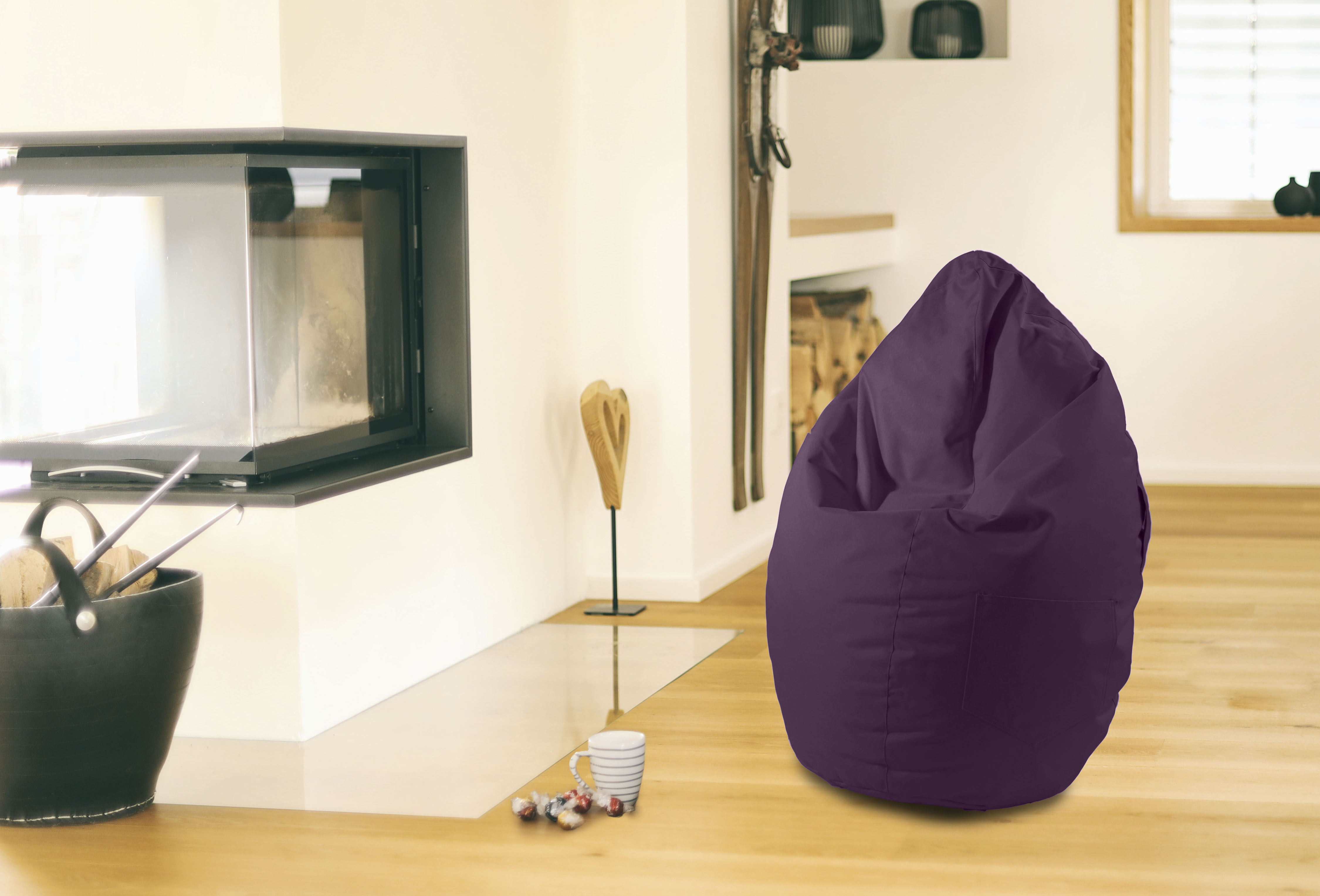 KiNZLER Sitzsack "Kimi big" 1 Stk. tlg. Uni Farben, mit Taschen & Tragegrif günstig online kaufen