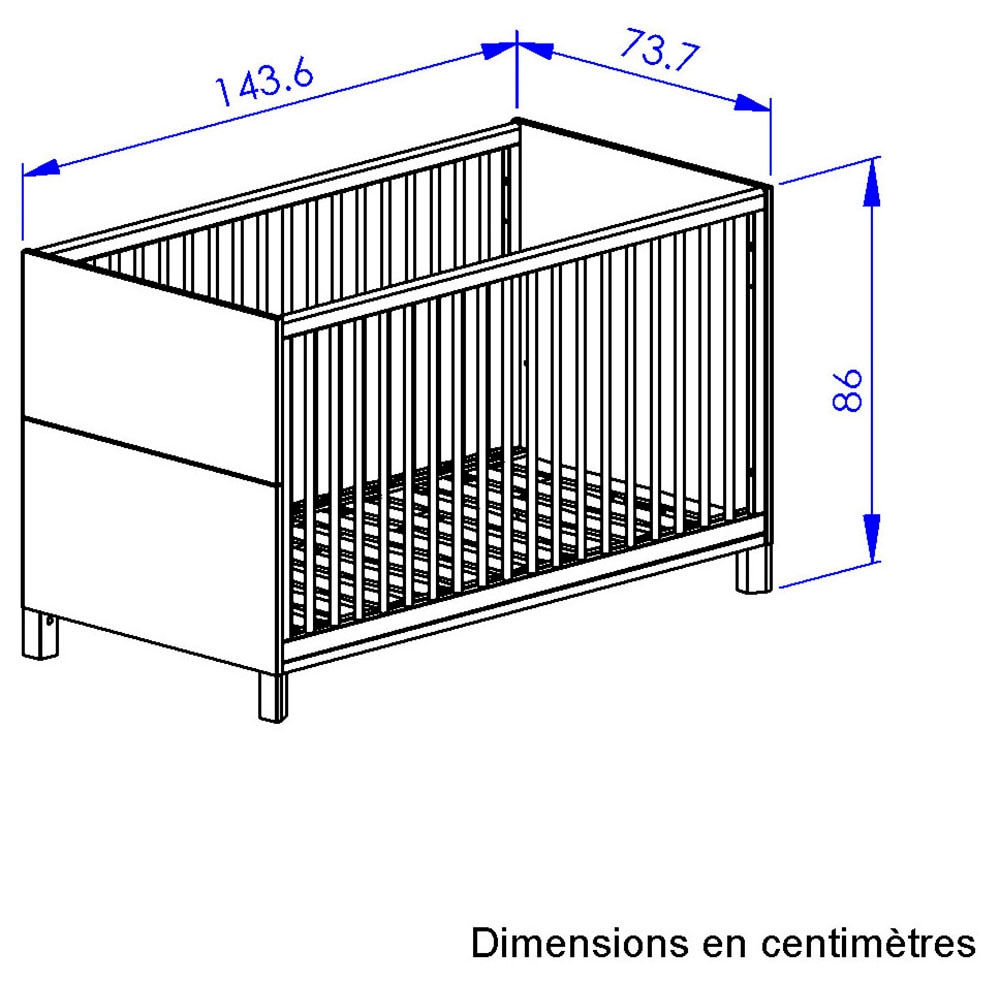 Gami Babyzimmer-Komplettset »Set N°2 Calypso« 5 Stk. tlg. Ein Schlafzimmer mit viel Stauraum