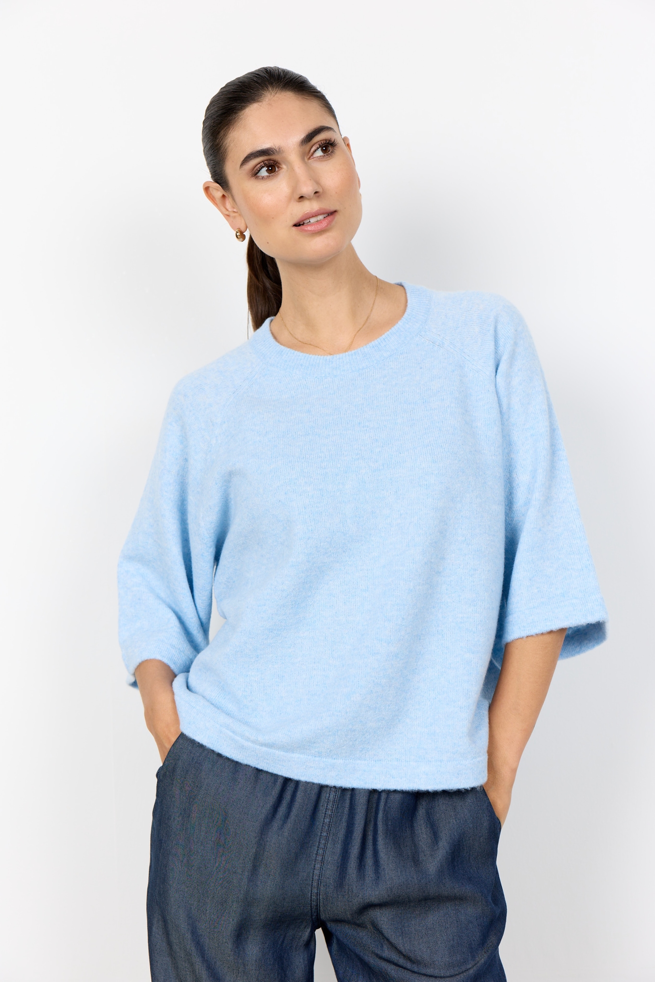 soyaconcept Strickpullover "SC-ORLEAN 1" aus Polyamid, Polyester und Elasthan, taillenbedeckende Passform
