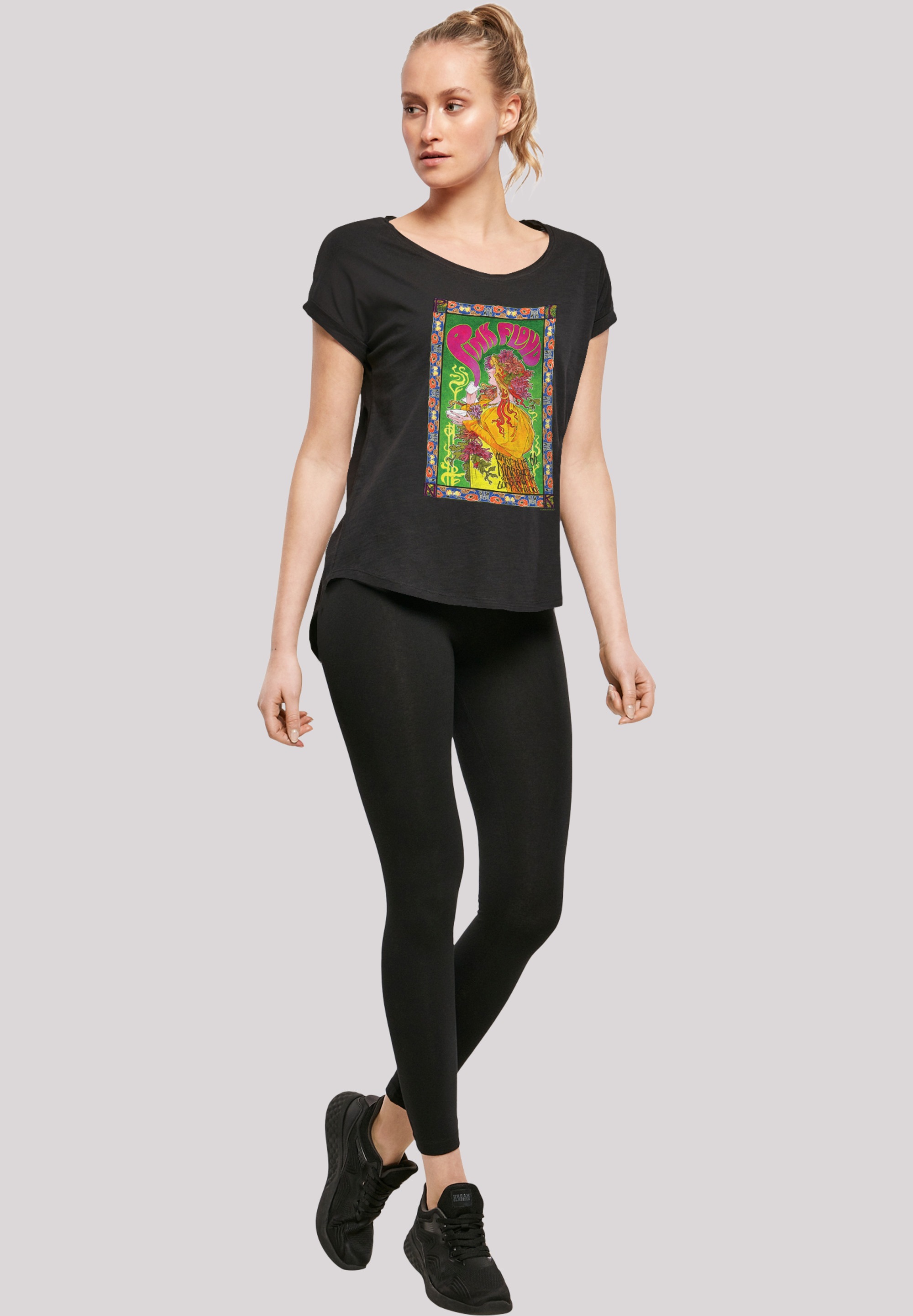 F4NT4STIC T-Shirt »Pink Floyd Marquee-1966 Ladies Long T-Shirt«, Print