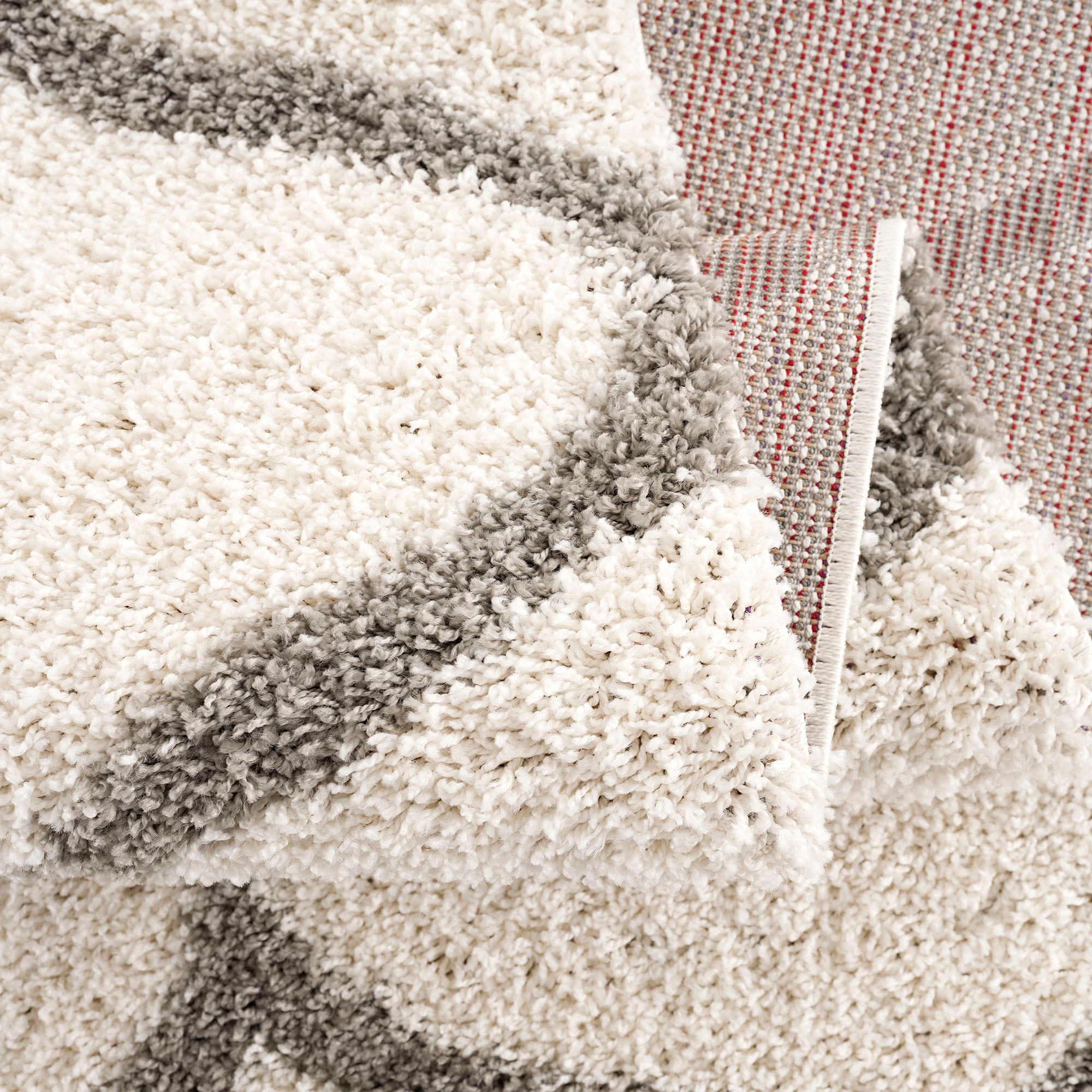 Sanat Hochflor-Teppich »Madrid«, rund, 30 mm Höhe, Wohnzimmer, Langflor, Shaggy Teppich