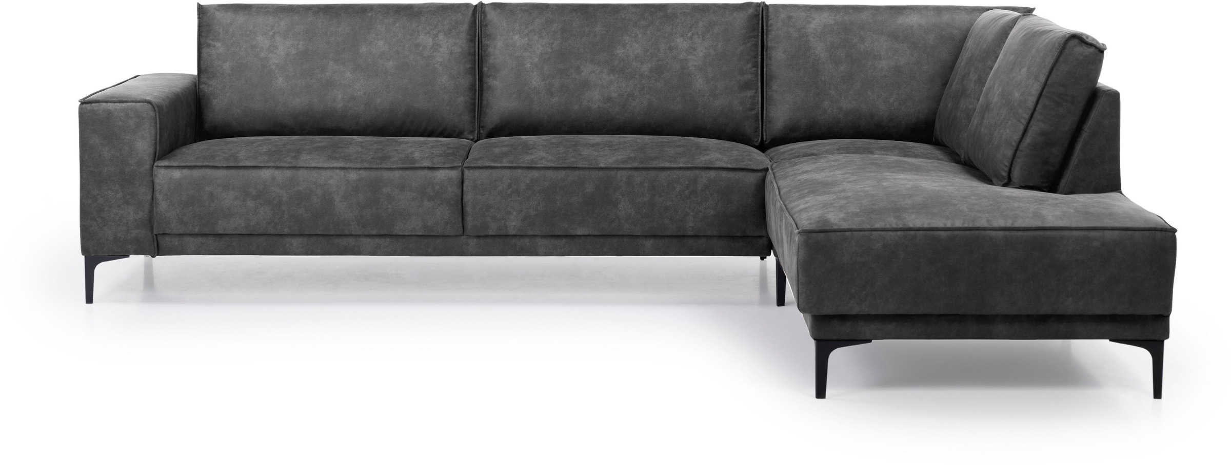 OTTO home Ecksofa "Polsterecke Oland, Struktur, Flachgewebe, Luxus-Microfas günstig online kaufen