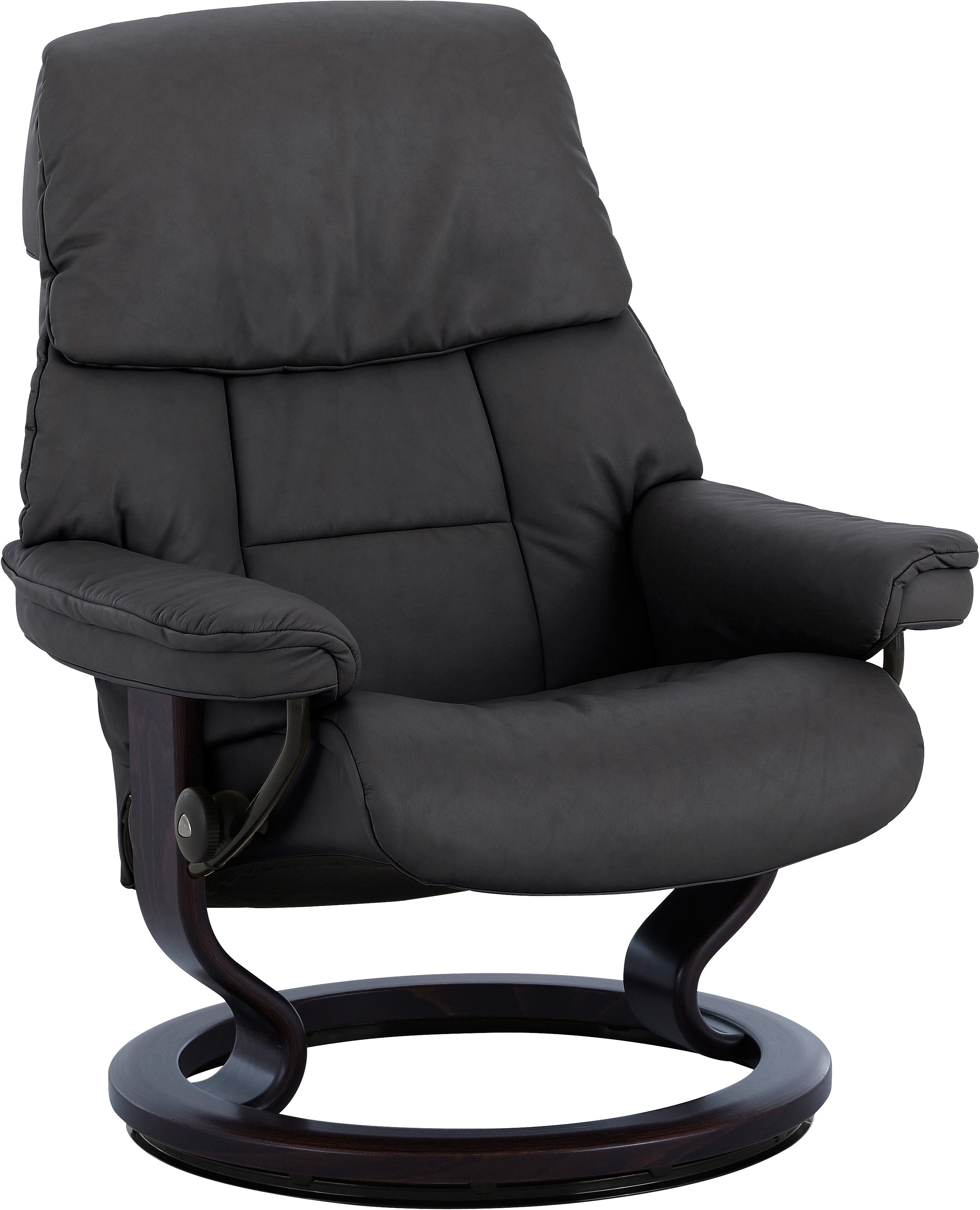 Stressless Relaxsessel "Ruby" mit Classic Base, Größe S, Gestell Eiche, Wenge, Braun & Schwarz