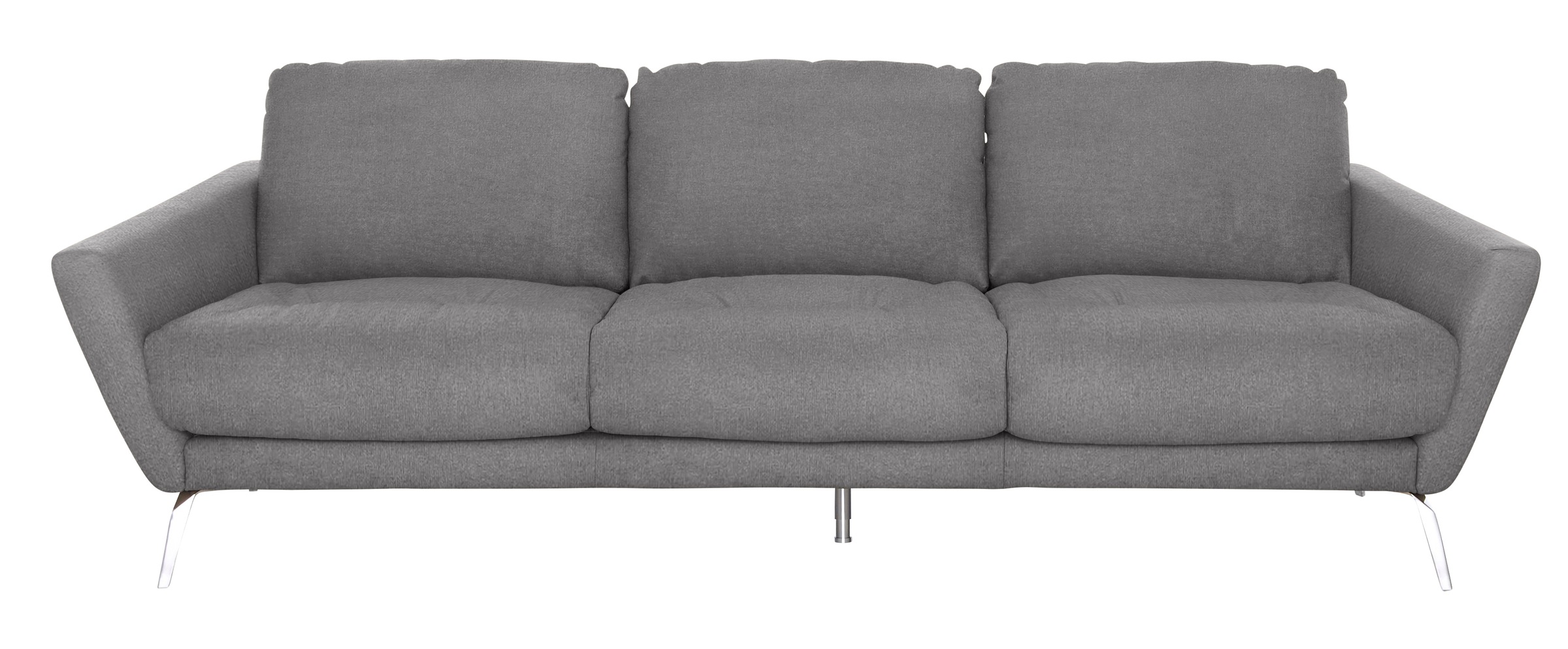 W.SCHILLIG Big-Sofa »softy«, mit dekorativer Heftung im Sitz, Füße Chrom glänzend