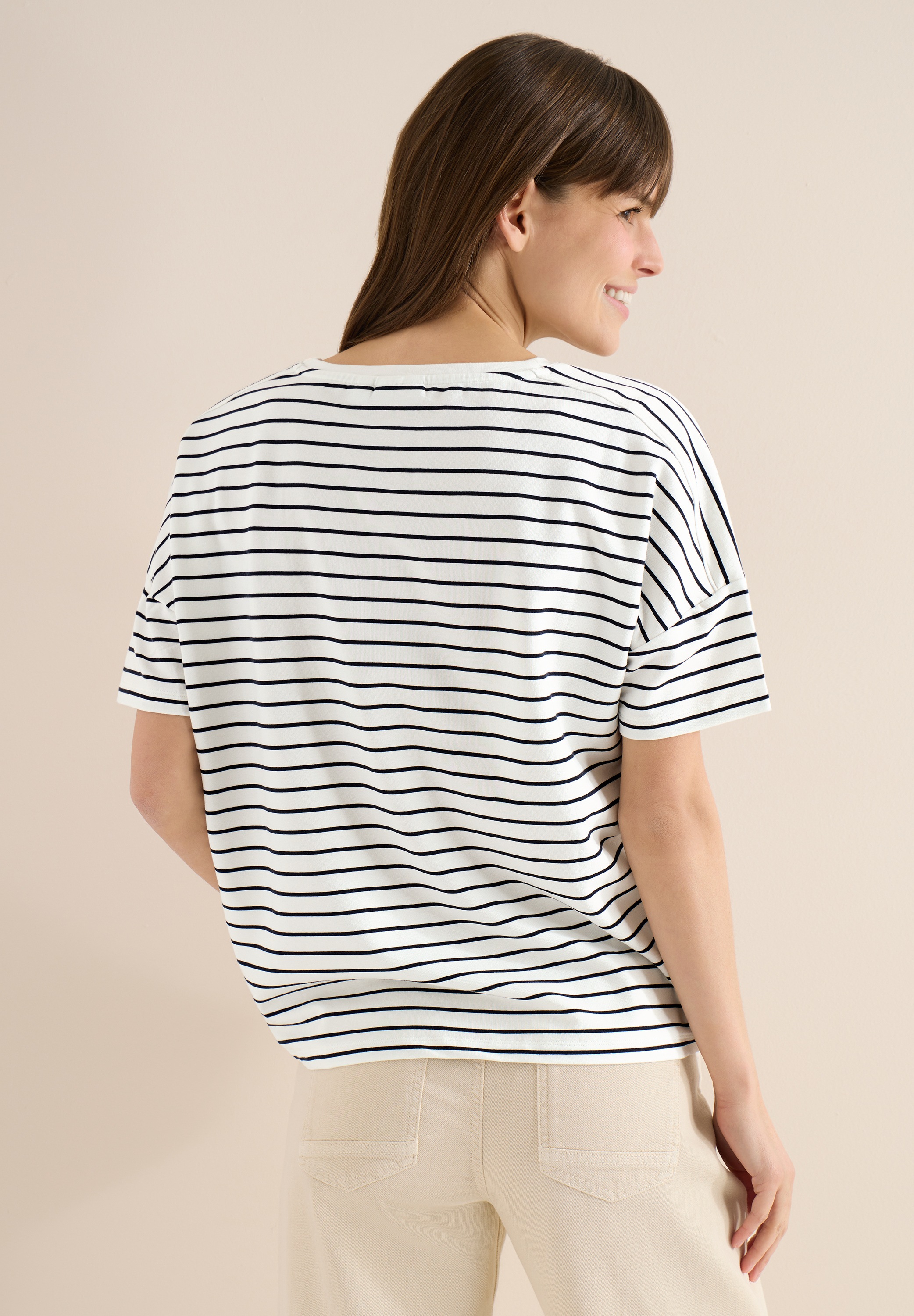 Cecil T-Shirt mit U-Boot-Ausschnitt günstig online kaufen