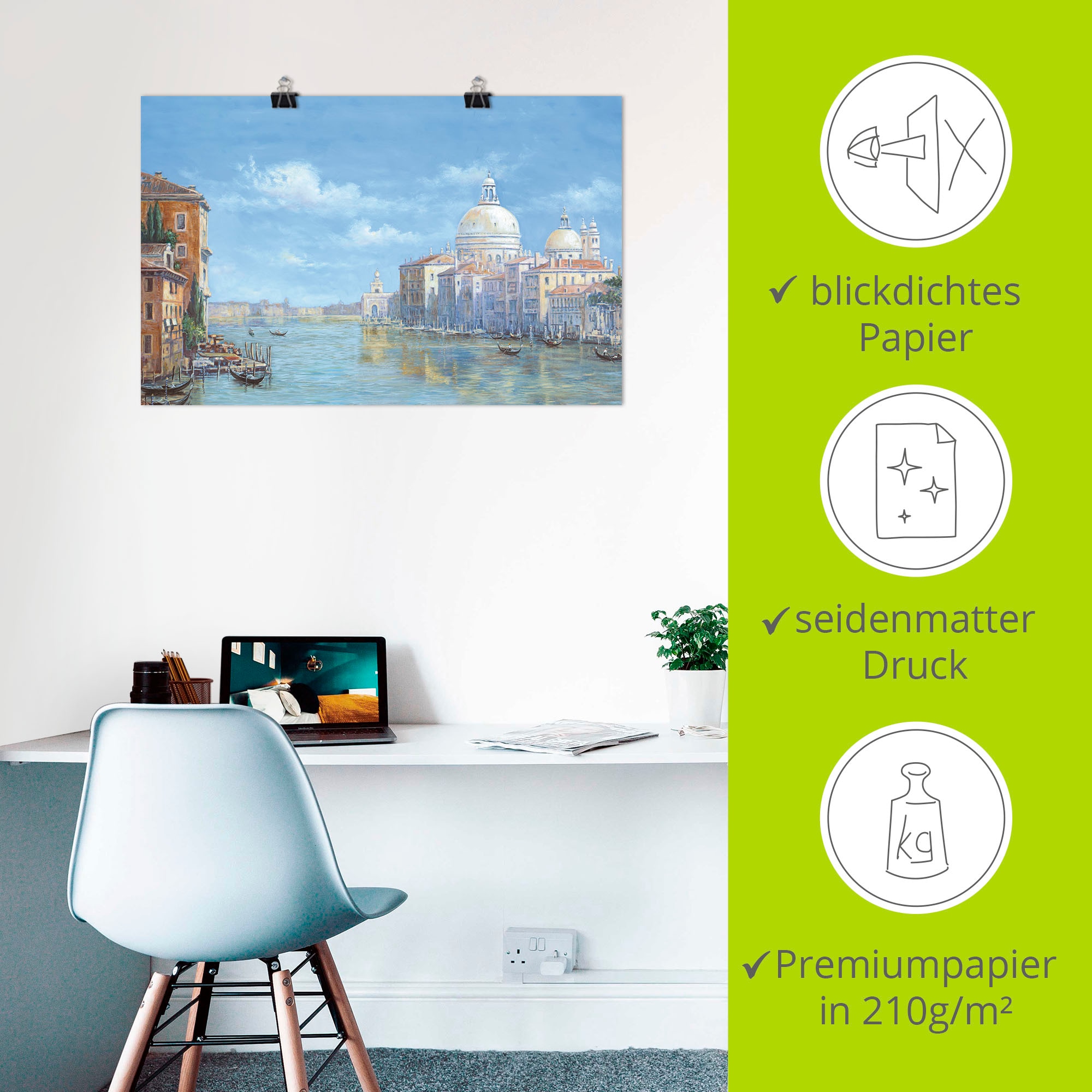 Artland Wandbild »Venedig«, Europa, (1 St.), als Leinwandbild, Poster, Wandaufkleber in verschied. Größen