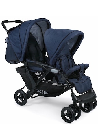 CHIC4BABY Geschwisterwagen »Duo navy« su festste...