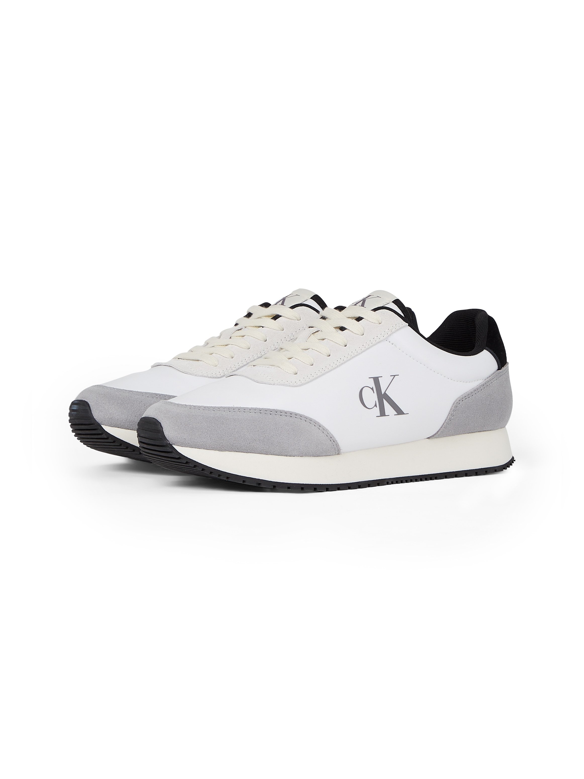 Calvin Klein Jeans Plateausneaker »RETRO RUNNER ICONIC SNK«, Freizeitschuh, Schnürschuh, Halbschuh mit seitlichem CK-Logo